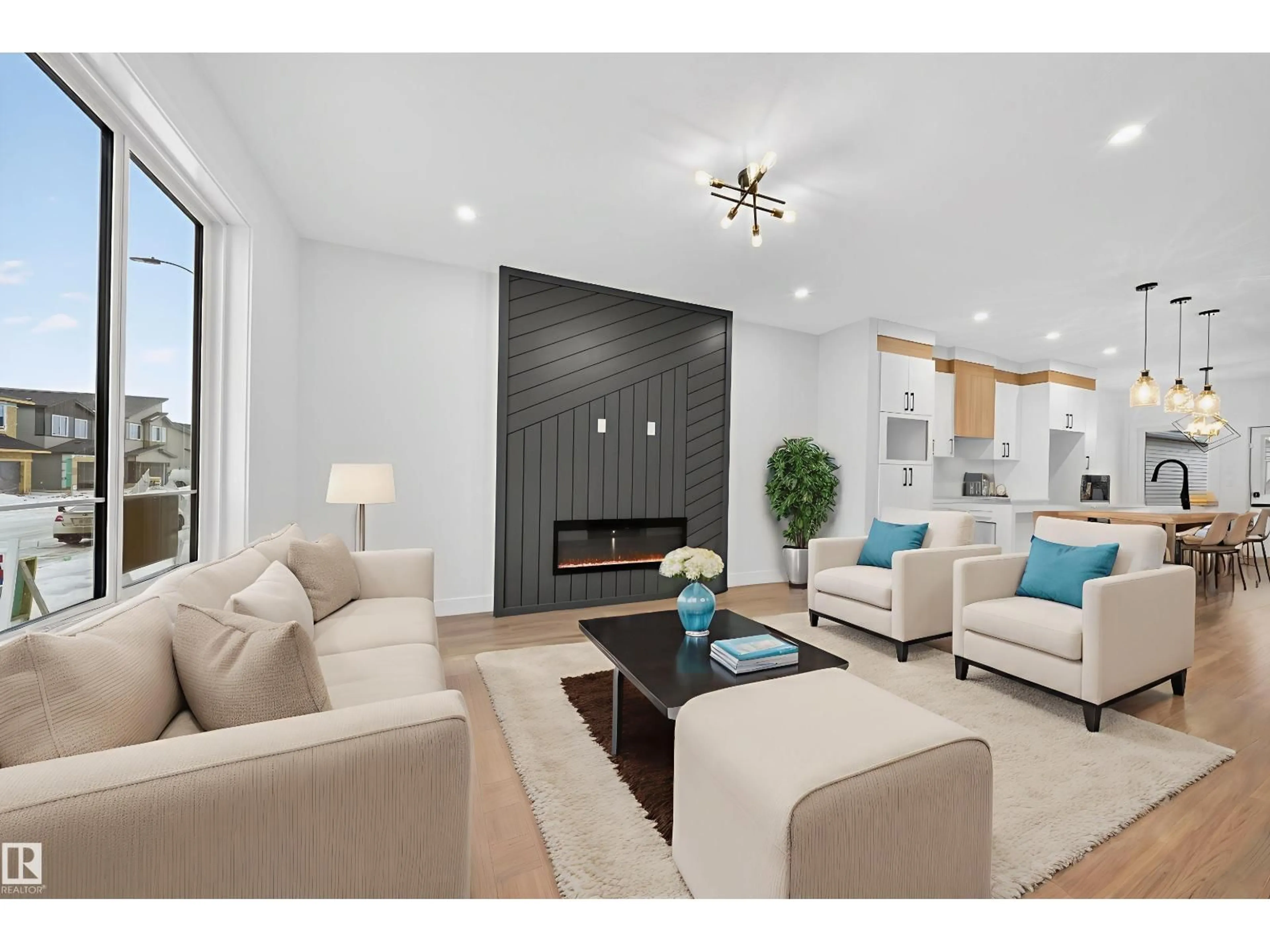 Living room with furniture, unknown for 436 CRYSTAL CREEK LINK, Leduc Alberta T9E0X5