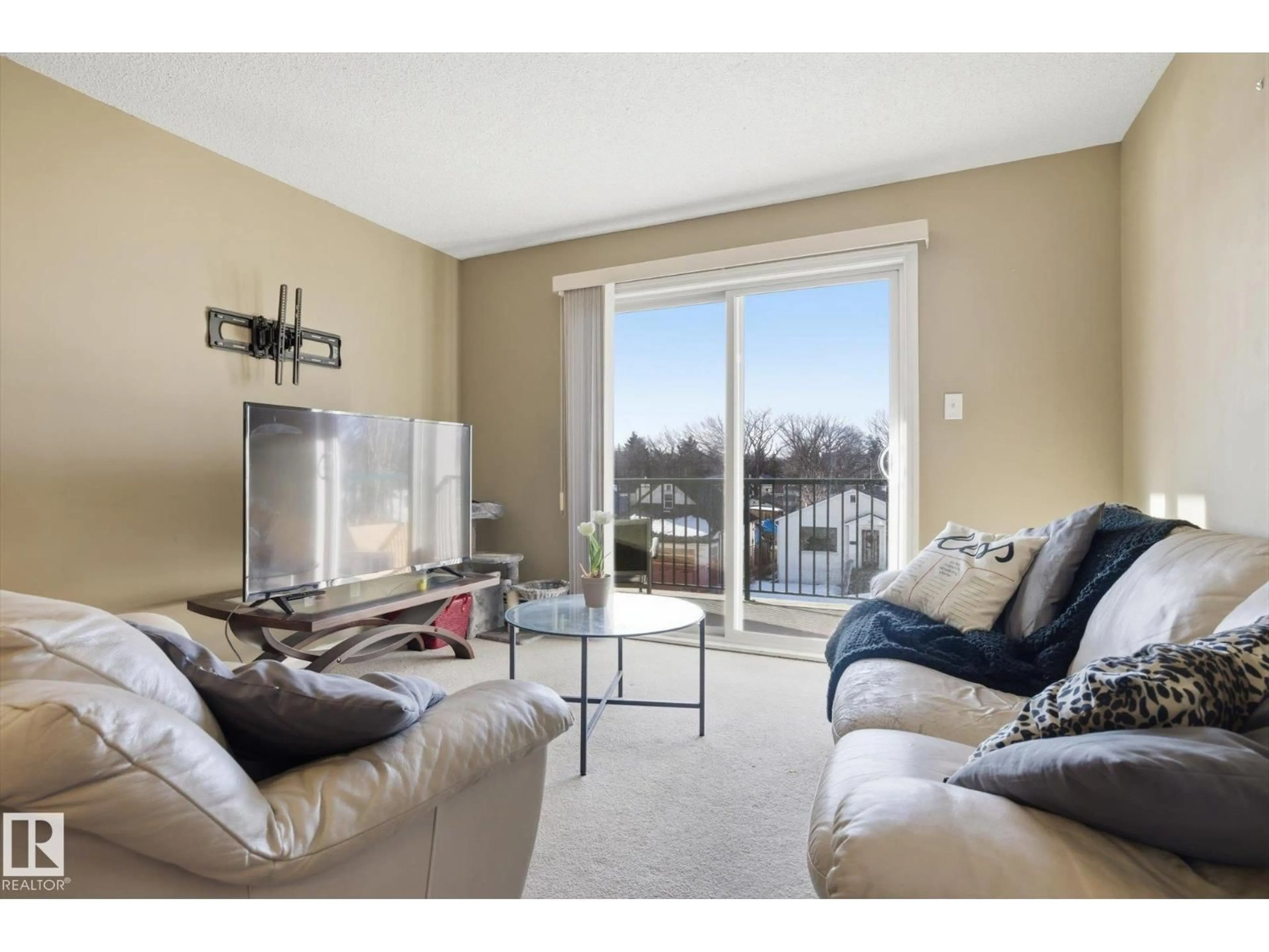 Living room with furniture, unknown for #324 - 11325 83 ST, Edmonton Alberta T5B4W5