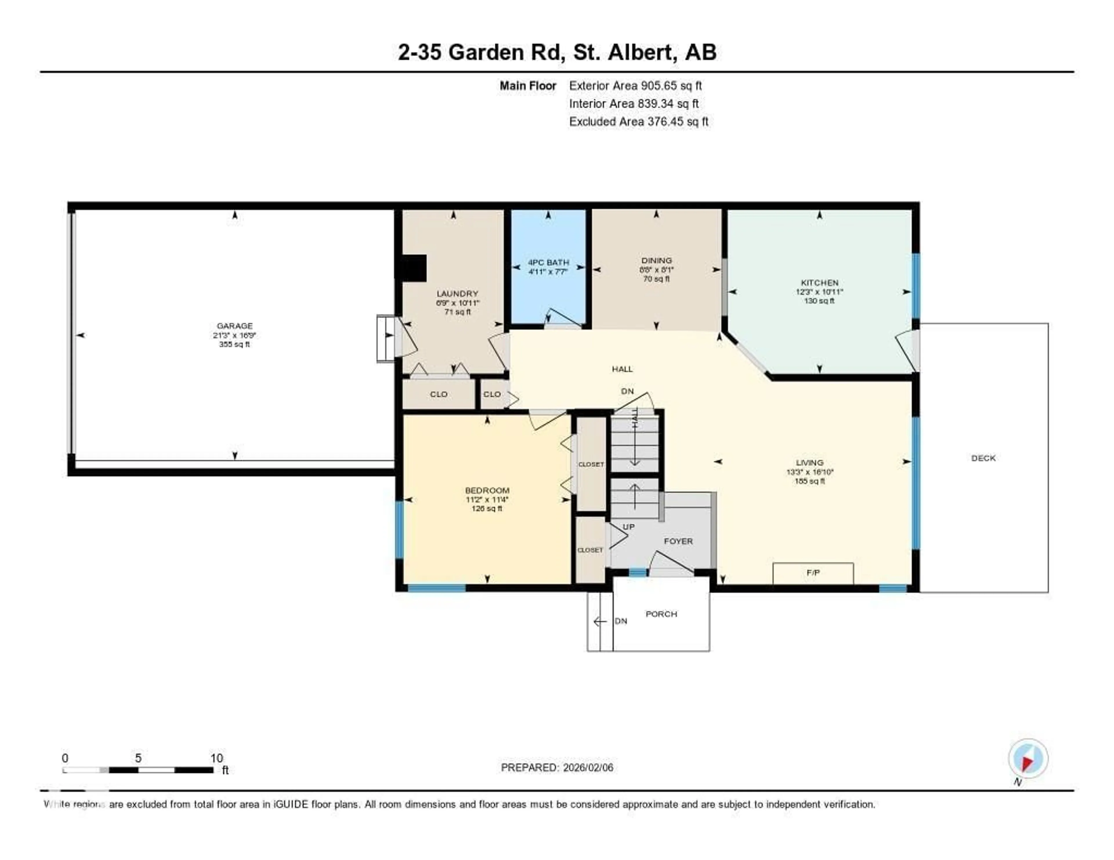 Floor plan for #2 - 35 GRANDIN RD, St. Albert Alberta T8N5W2