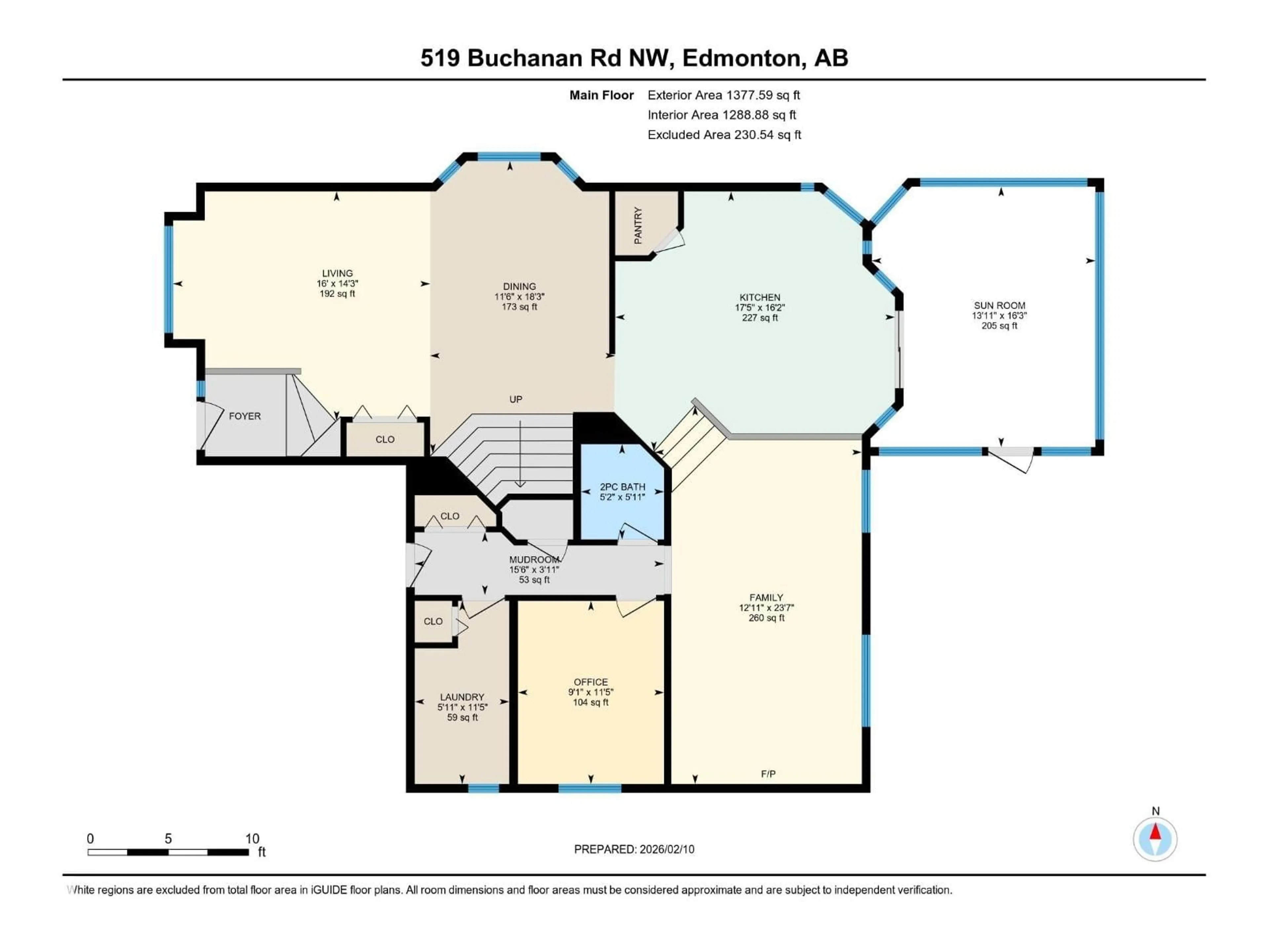 Floor plan for 519 BUCHANAN RD, Edmonton Alberta T6R2B5