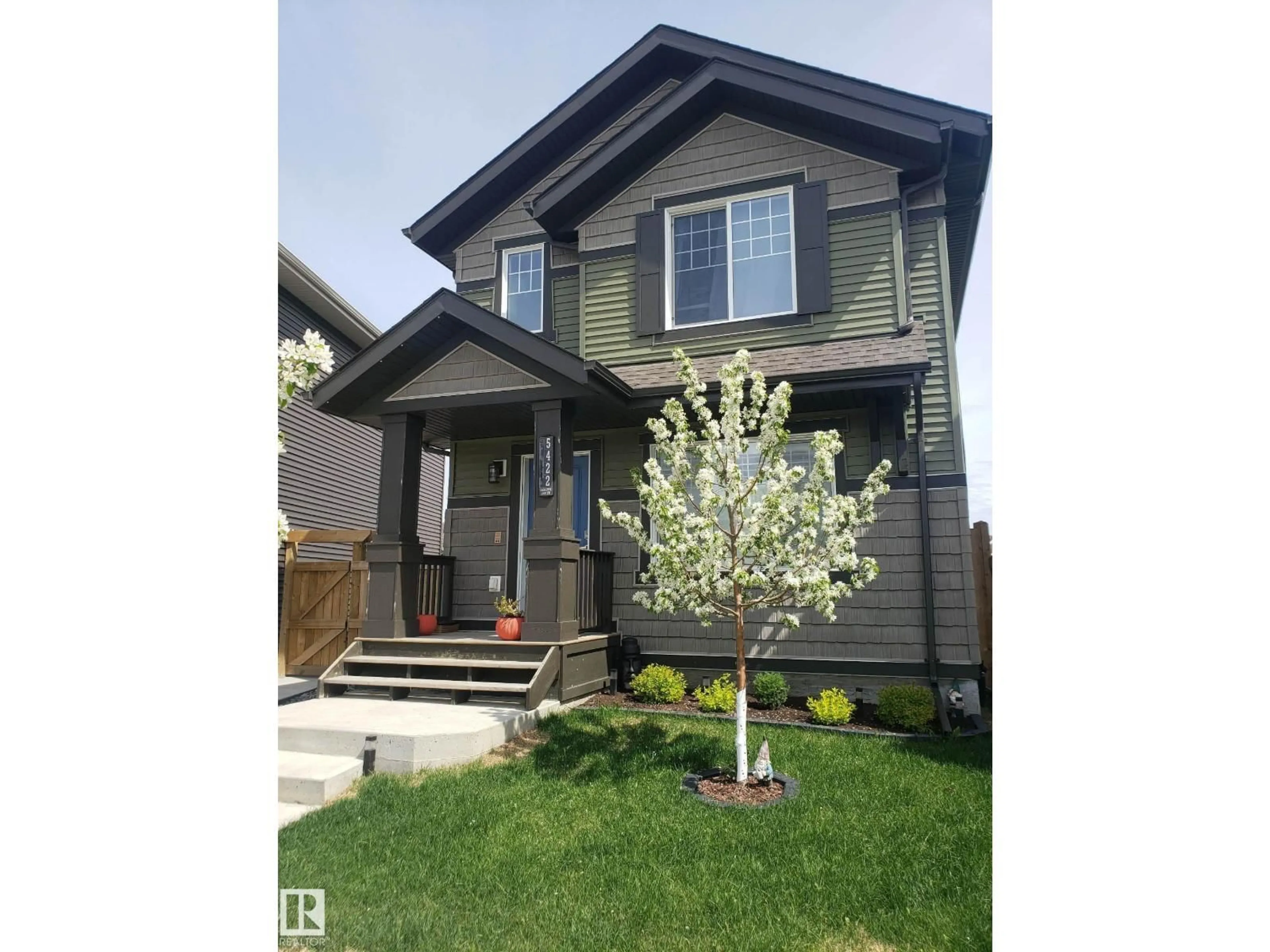 Home with vinyl exterior material, street for 5422 CRABAPPLE LO, Edmonton Alberta T6X1S5