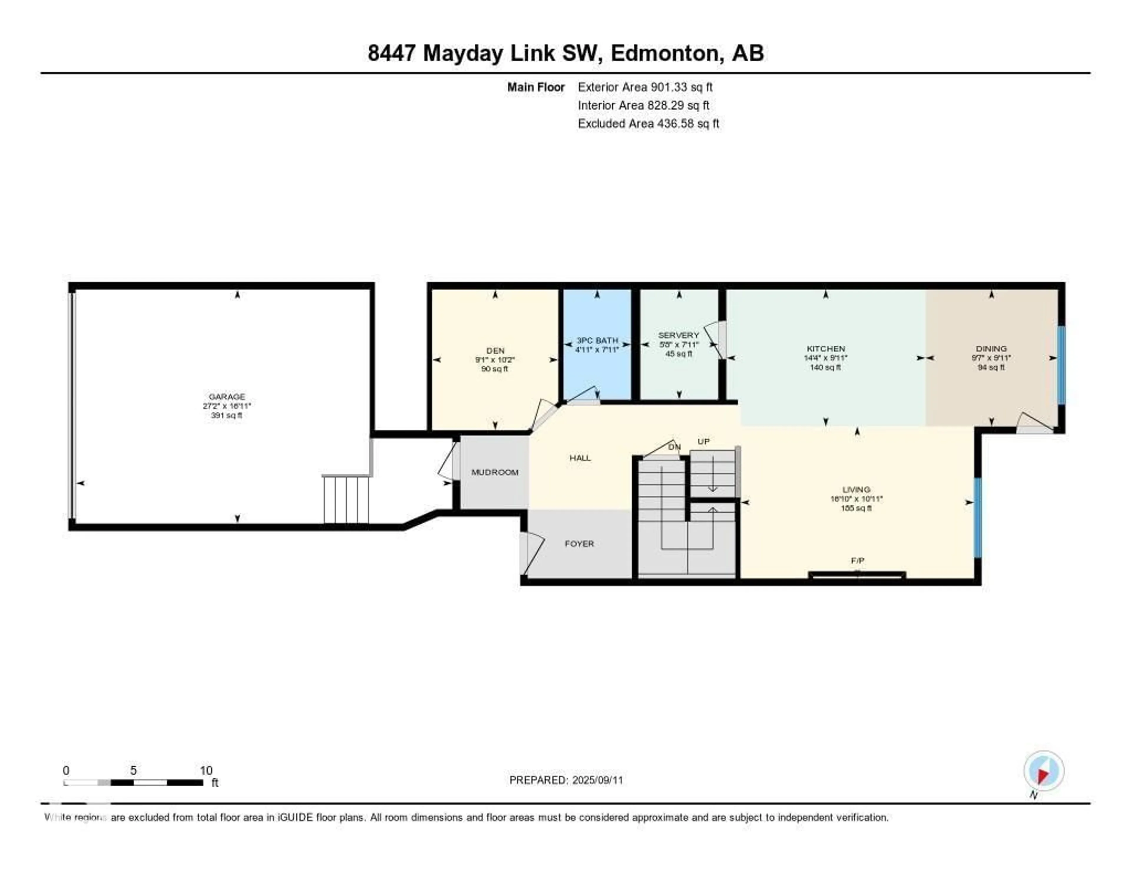 Floor plan for 8447 MAYDAY LINK, Edmonton Alberta T6X3G1