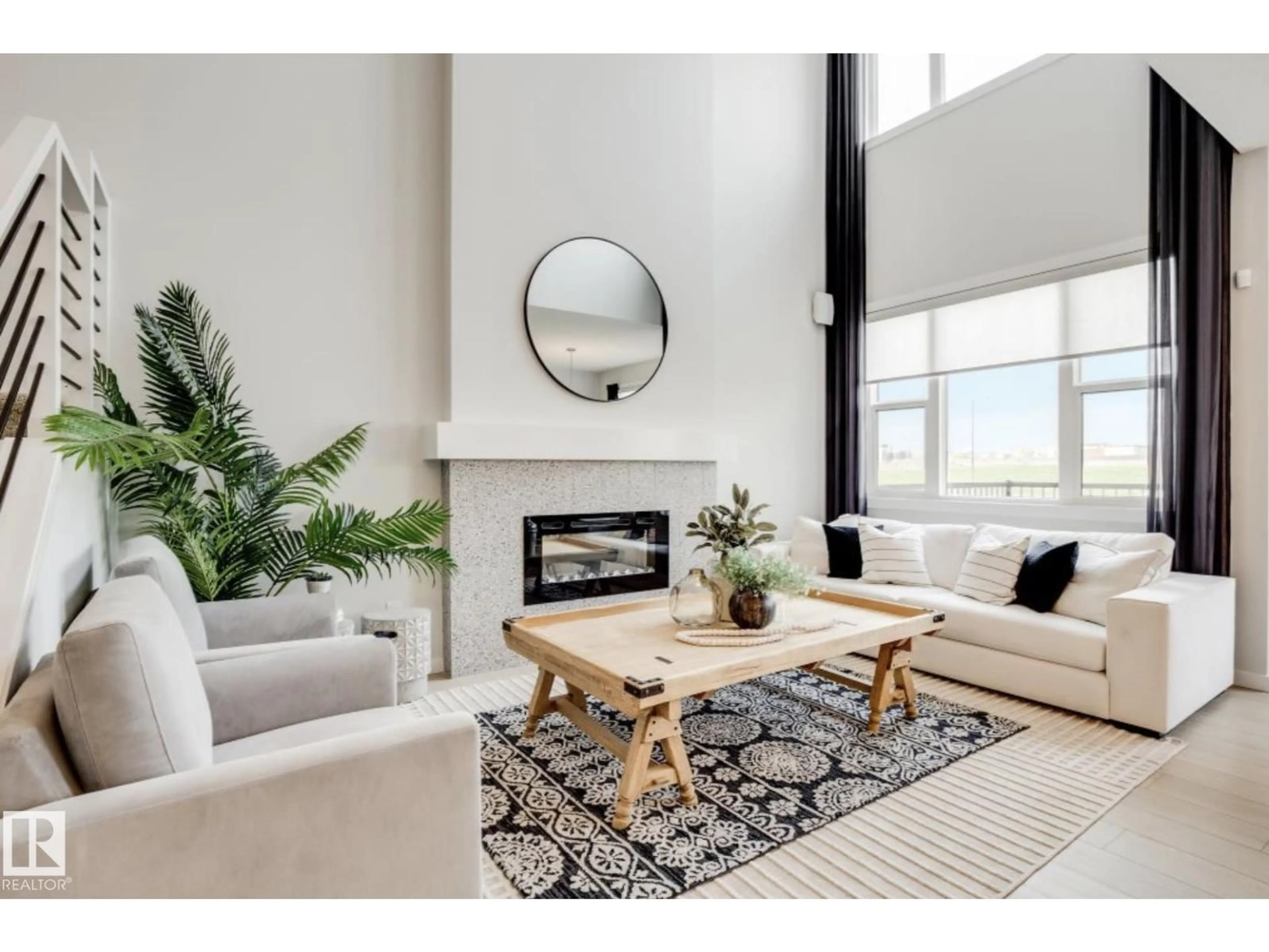 Living room with furniture, unknown for 181 STILES BN, Leduc Alberta T9E0Y8