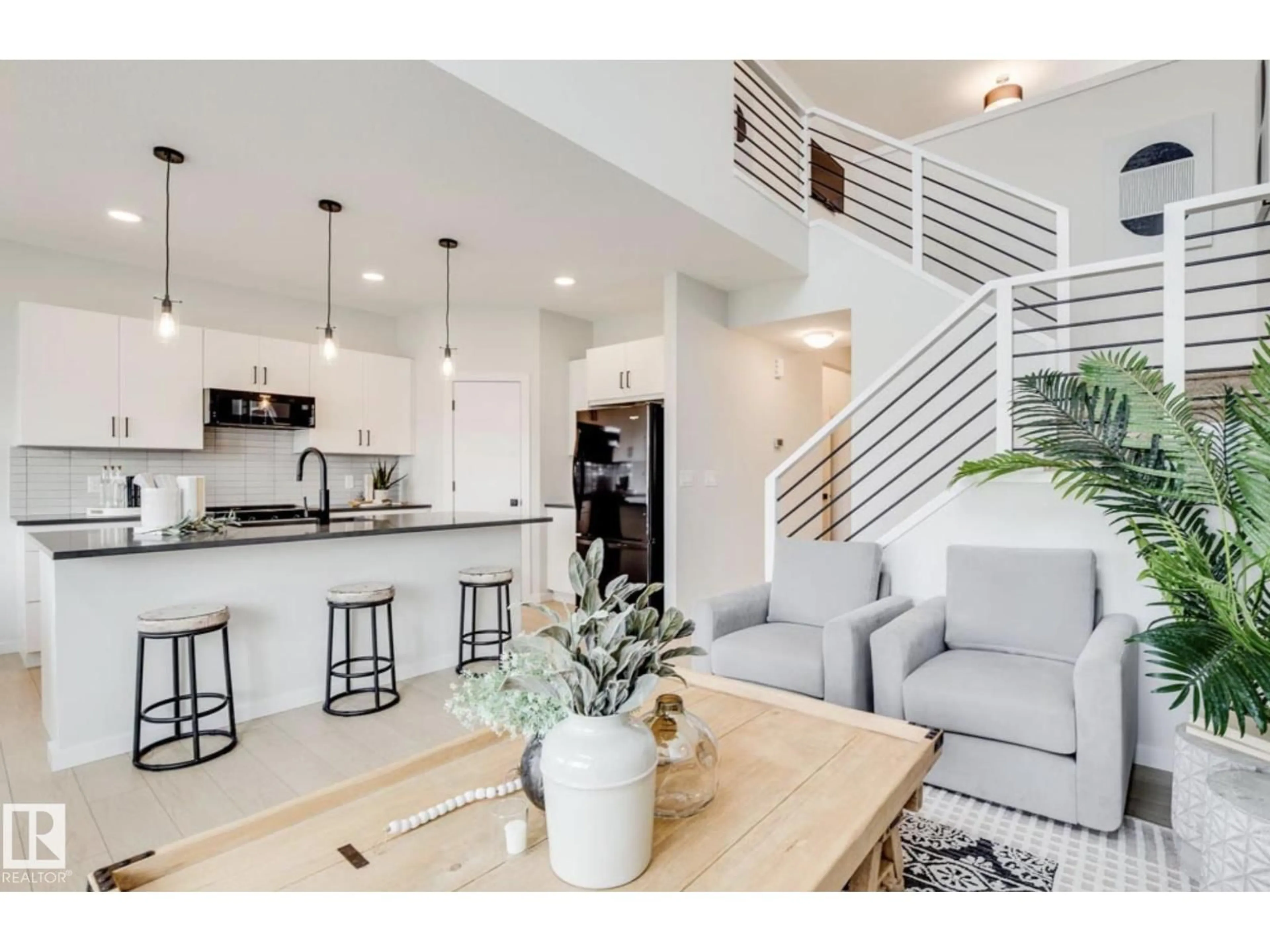 Open concept kitchen, unknown for 181 STILES BN, Leduc Alberta T9E0Y8