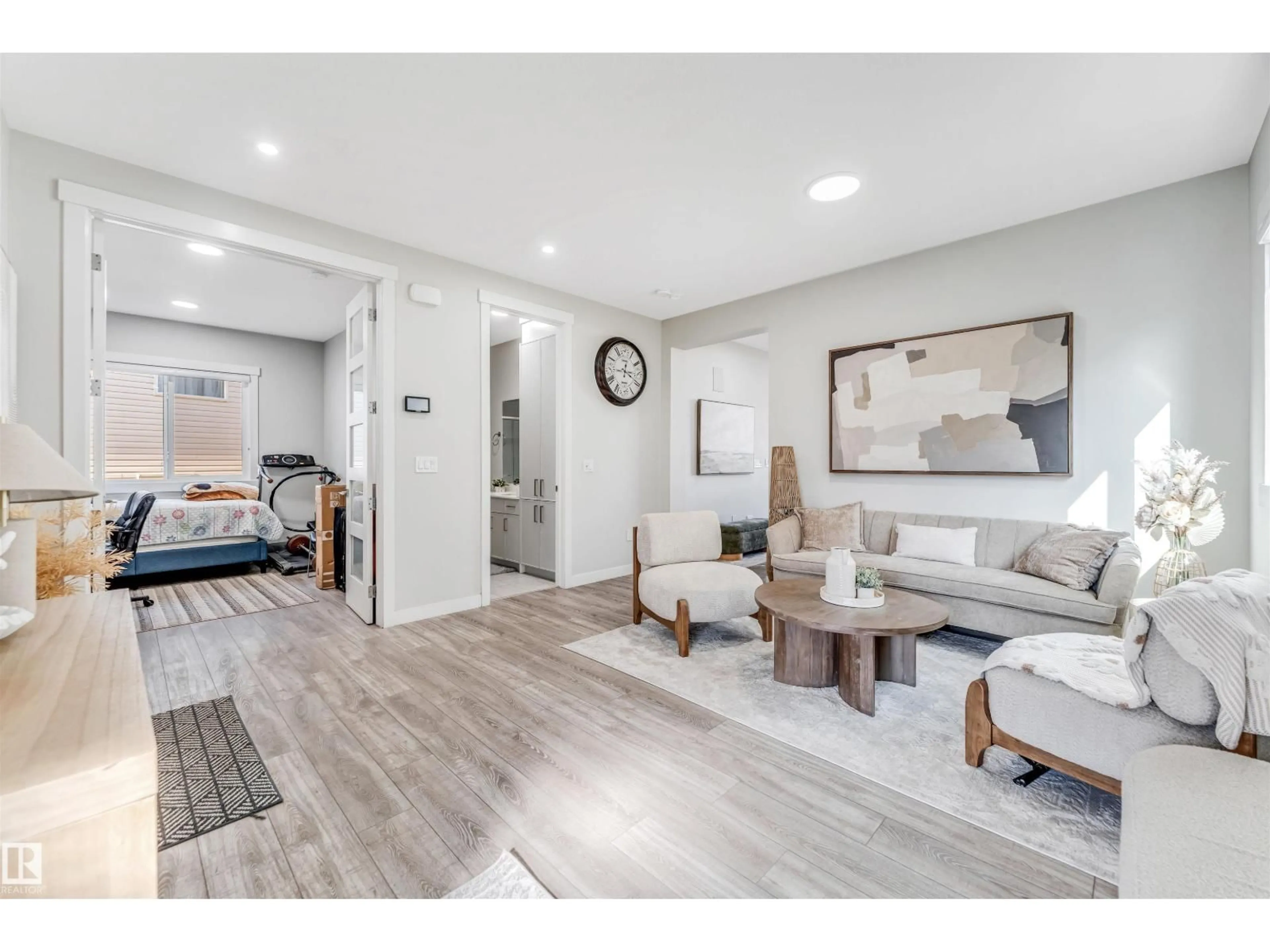 Living room with furniture, unknown for 2404 13 AV, Edmonton Alberta T6T0V1