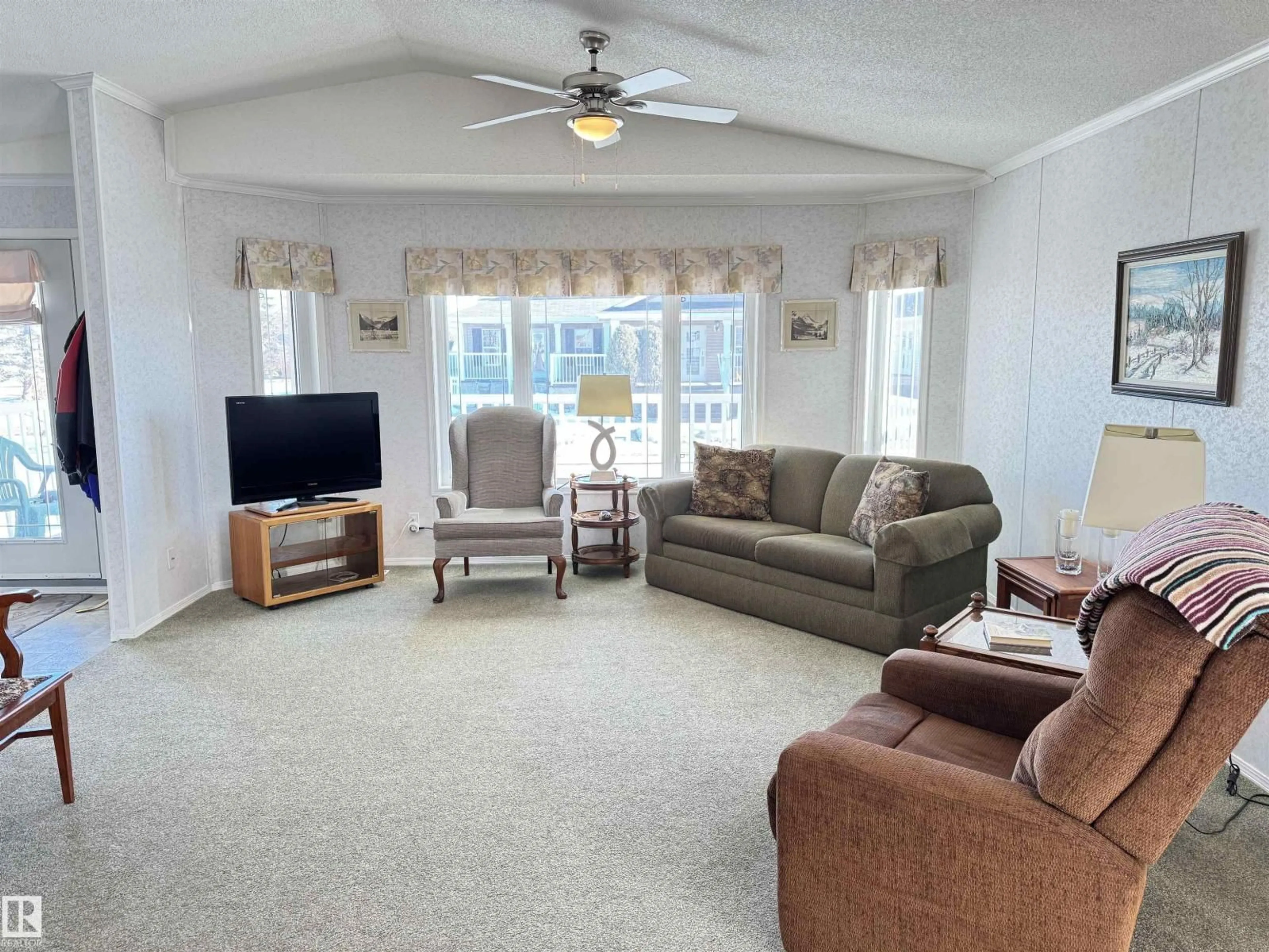 Living room with furniture, unknown for 4022 ASPEN WY, Leduc Alberta T9E8P9