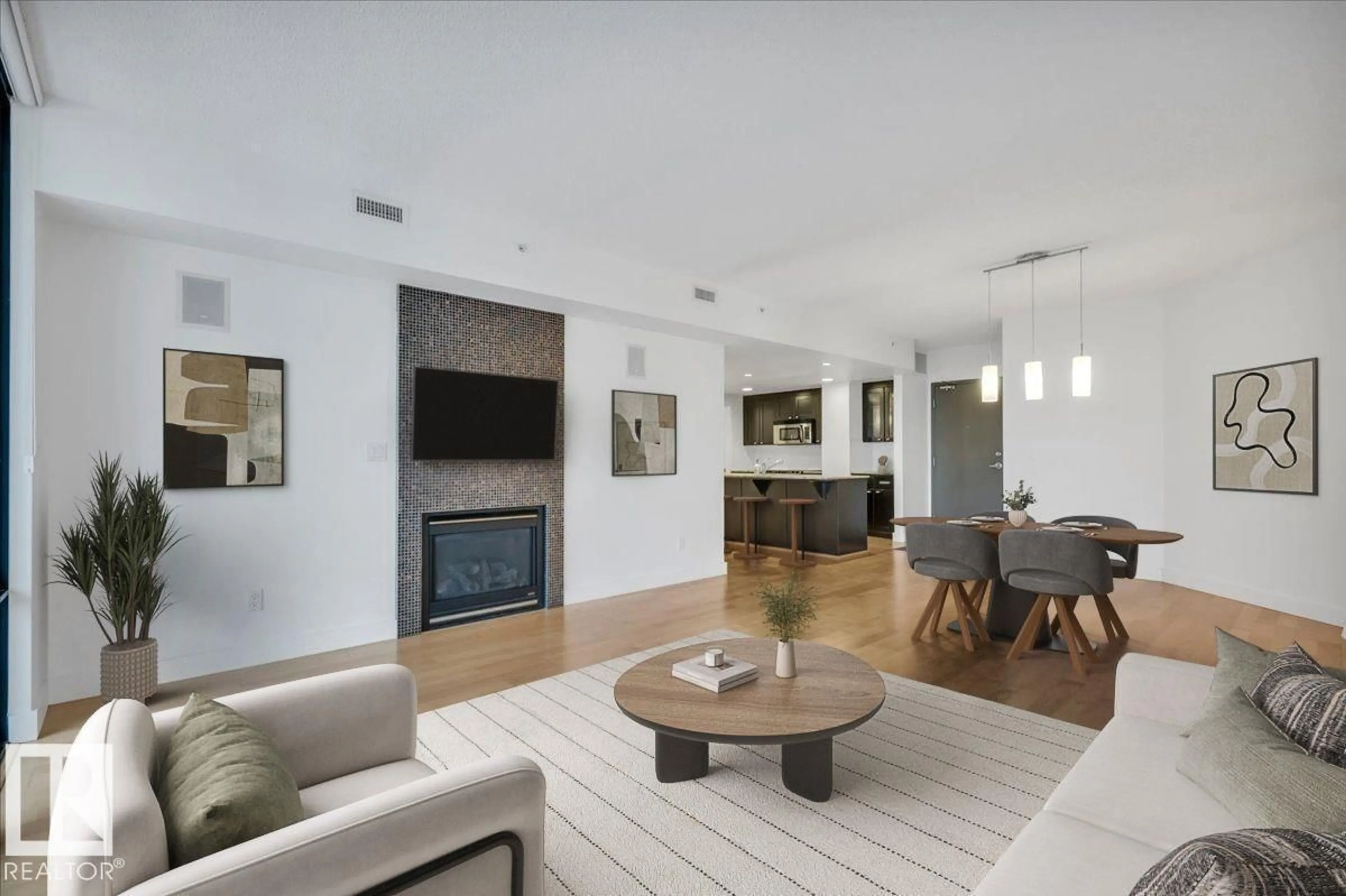 Living room with furniture, unknown for #503 - 10028 119 ST, Edmonton Alberta T5K1Y8