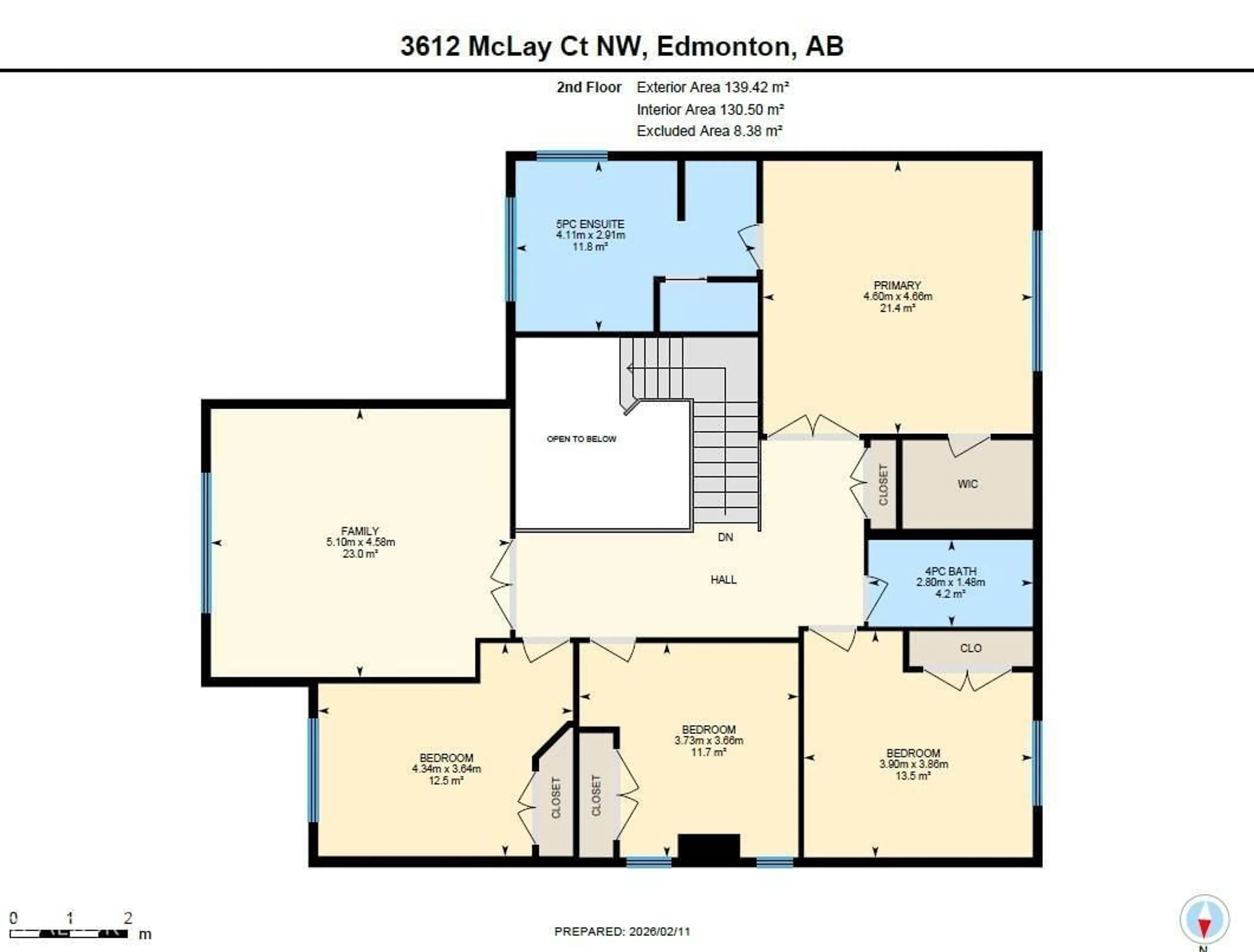 Floor plan for 3612 MCLAY COURT, Edmonton Alberta T6R3V2