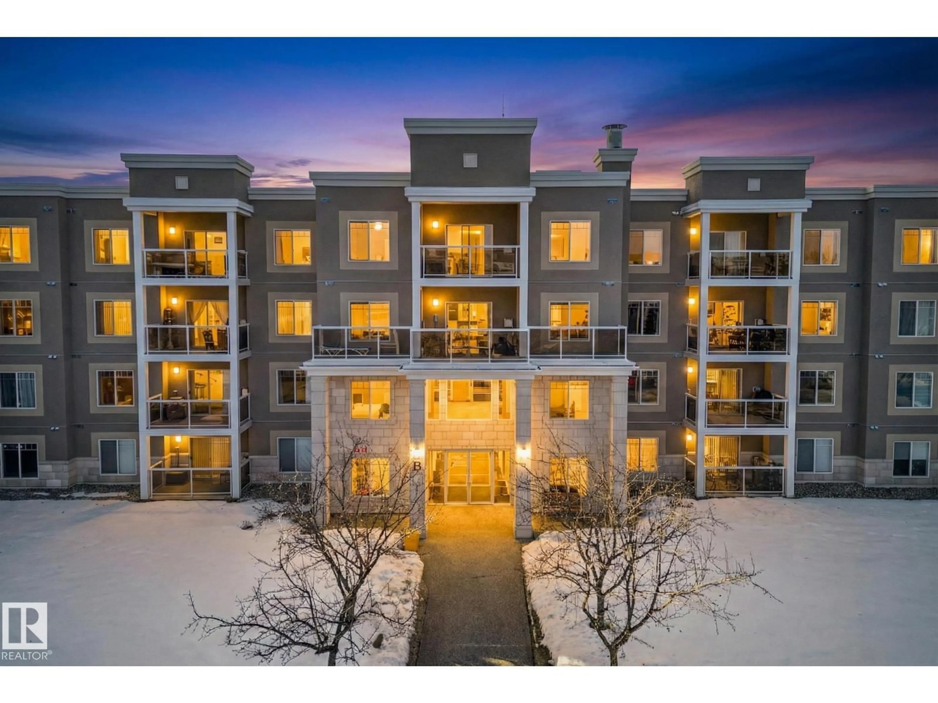 A pic from outside/outdoor area/front of a property/back of a property/a pic from drone, building for 78B - 441 MCKENNEY AV, St. Albert Alberta T8N7K3