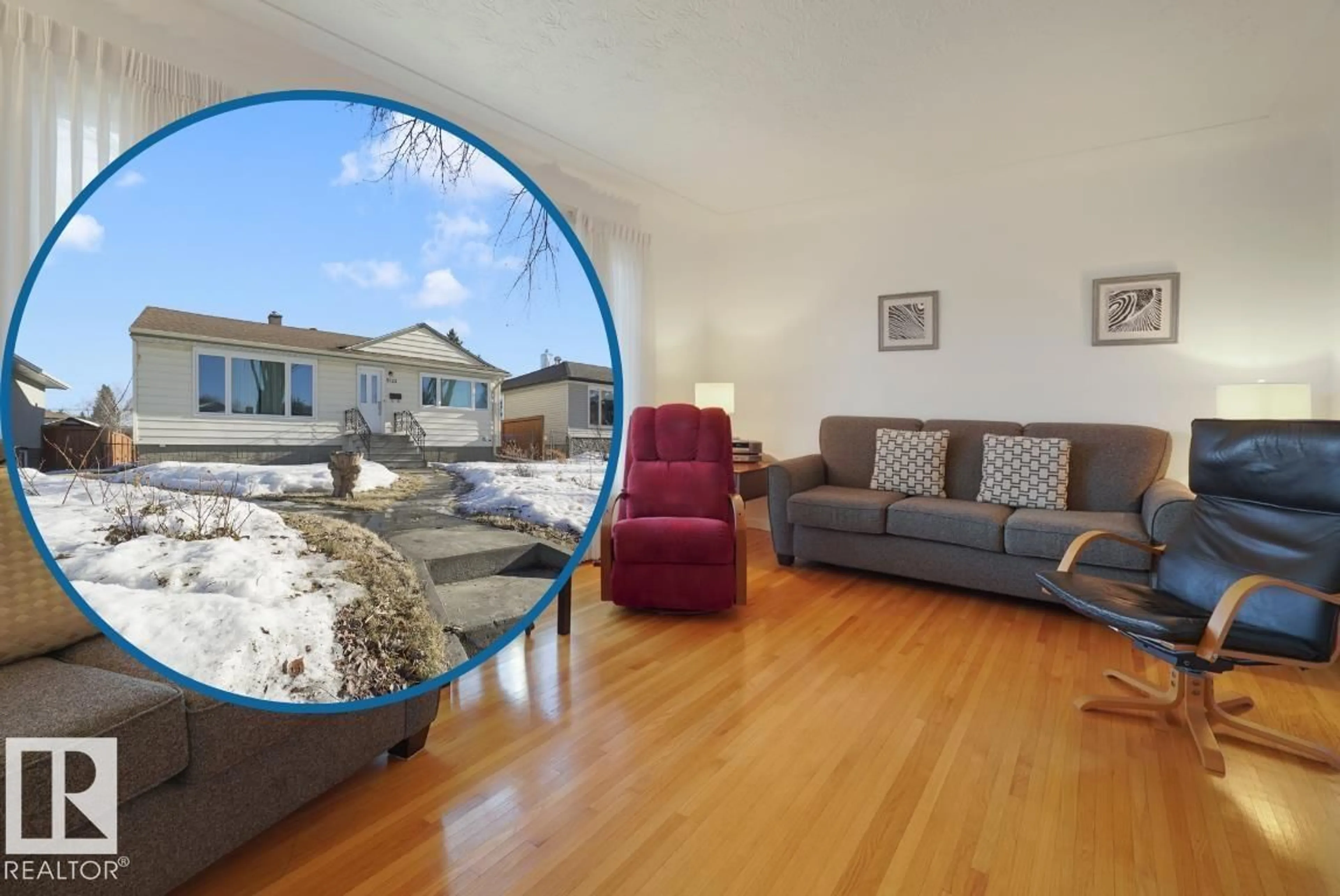 Living room with furniture, unknown for NW - 9723 75A ST, Edmonton Alberta T6C2J2