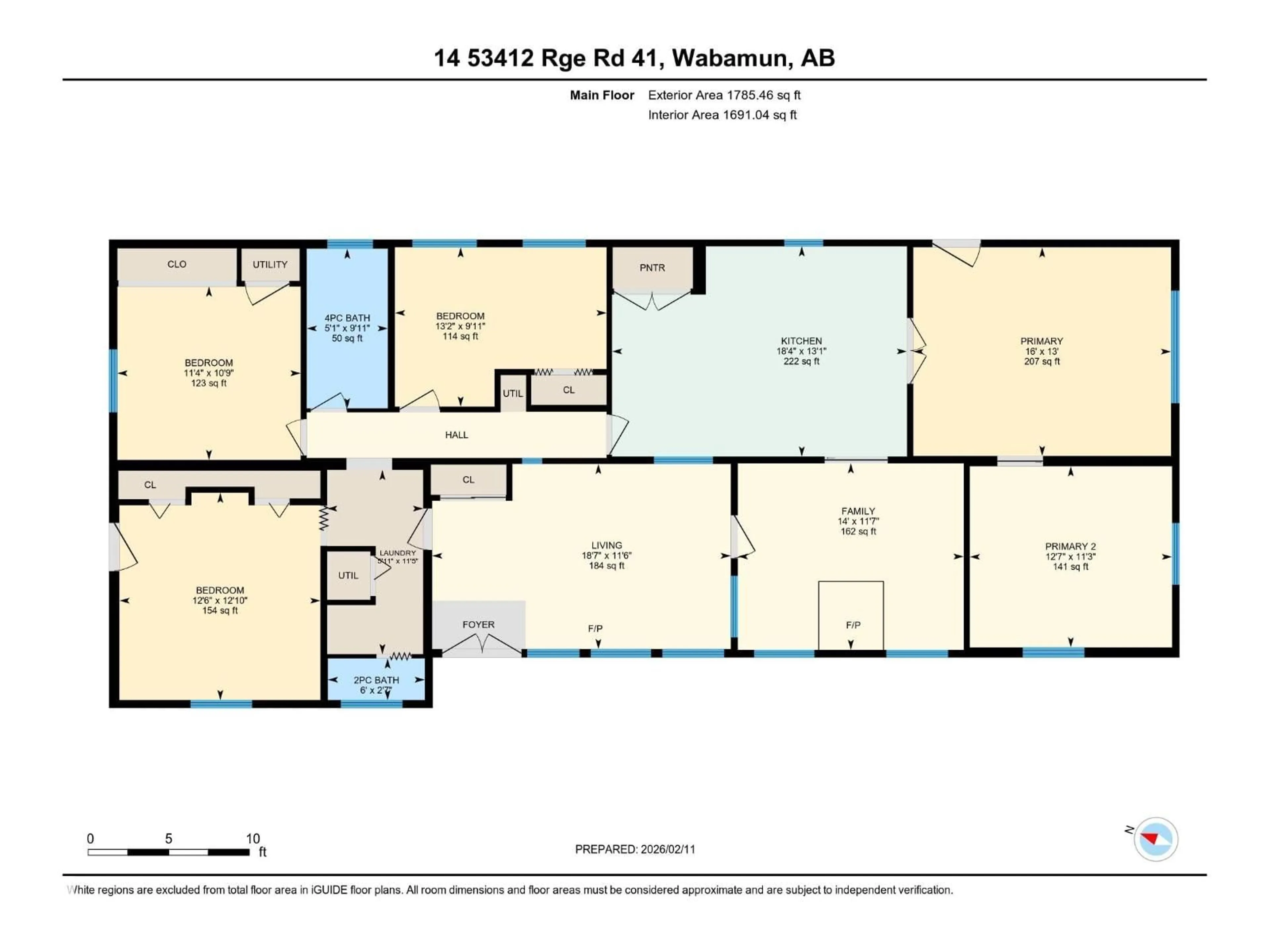Floor plan for #14 - 53412 RGE ROAD 41, Rural Parkland County Alberta T0E0N0