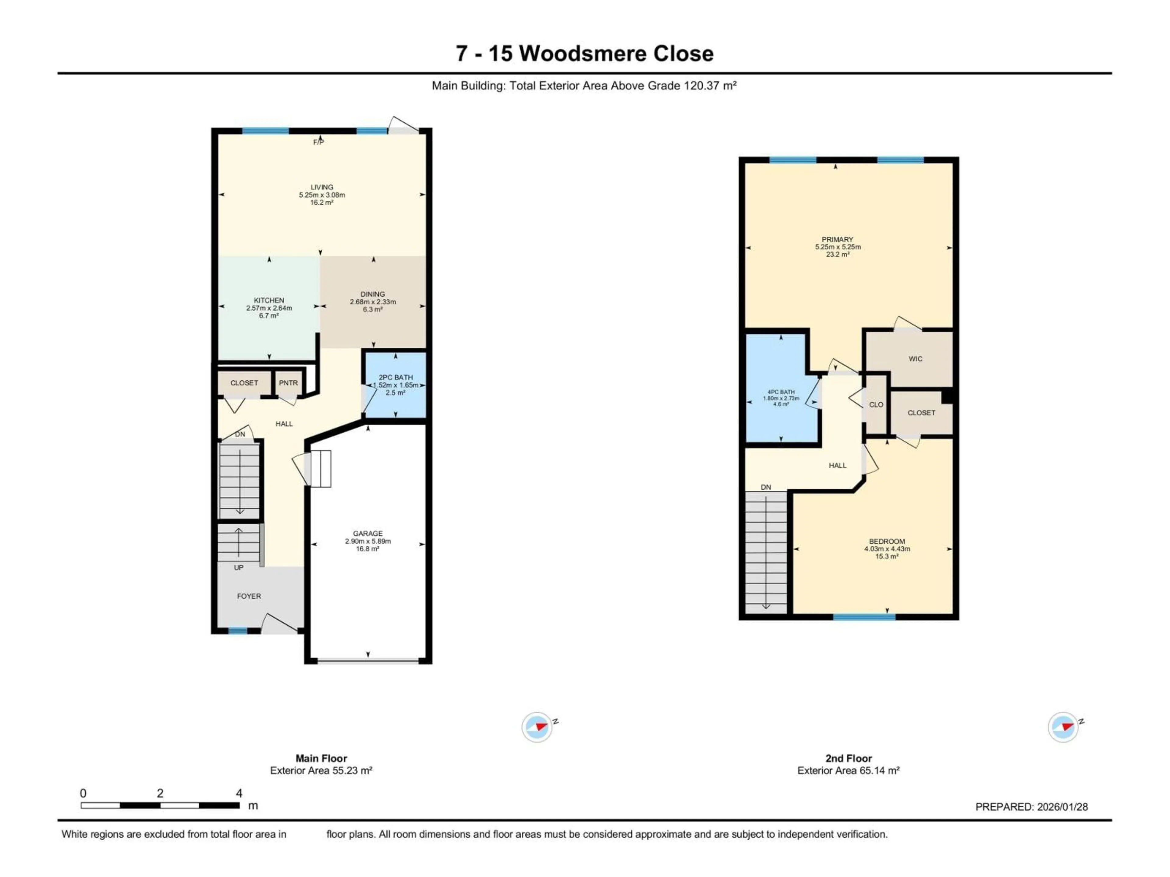 Floor plan for 15 - 7 WOODSMERE CL, Fort Saskatchewan Alberta T8L4S2