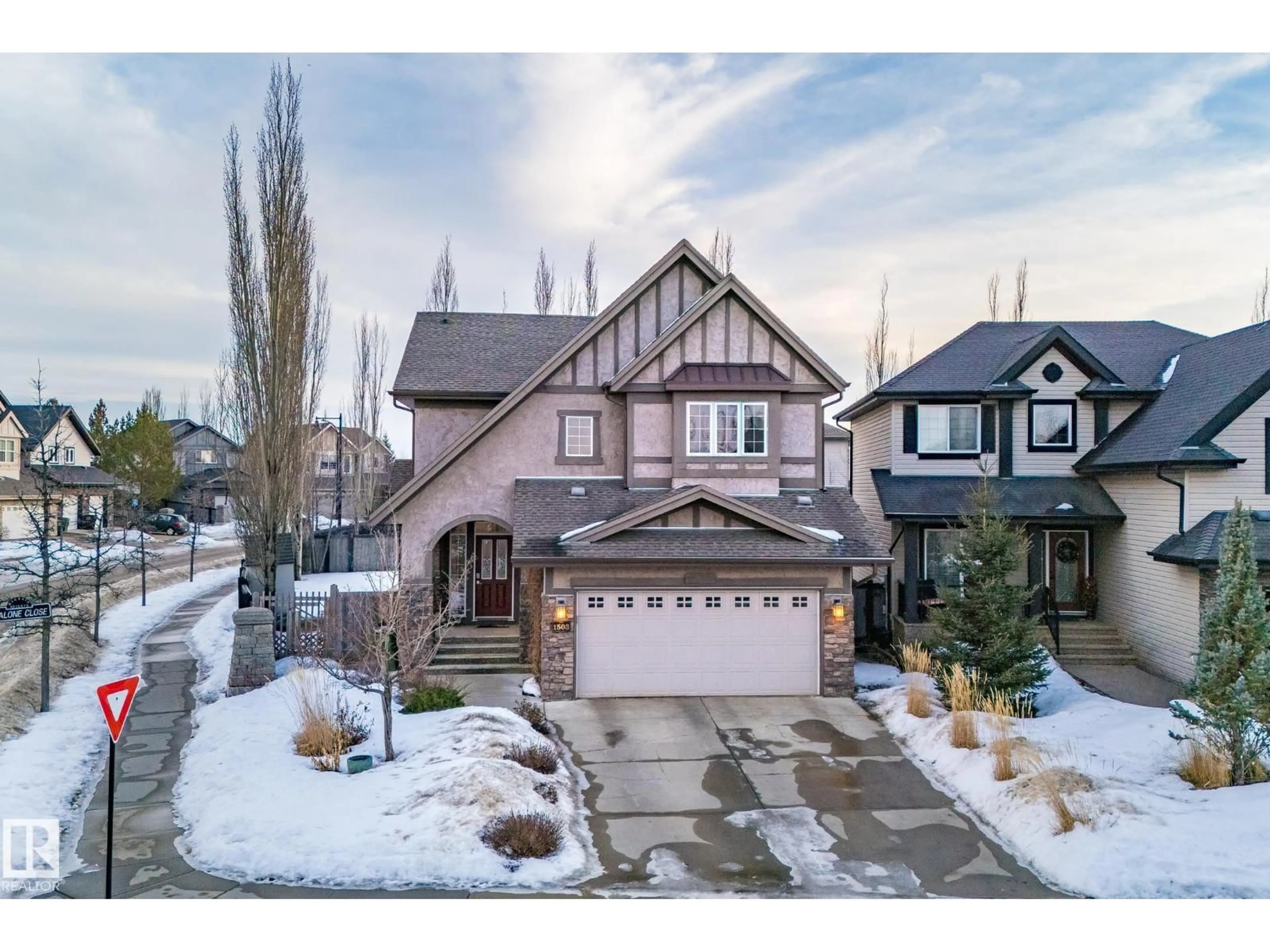 A pic from outside/outdoor area/front of a property/back of a property/a pic from drone, street for 1503 MALONE CL, Edmonton Alberta T6R0H3