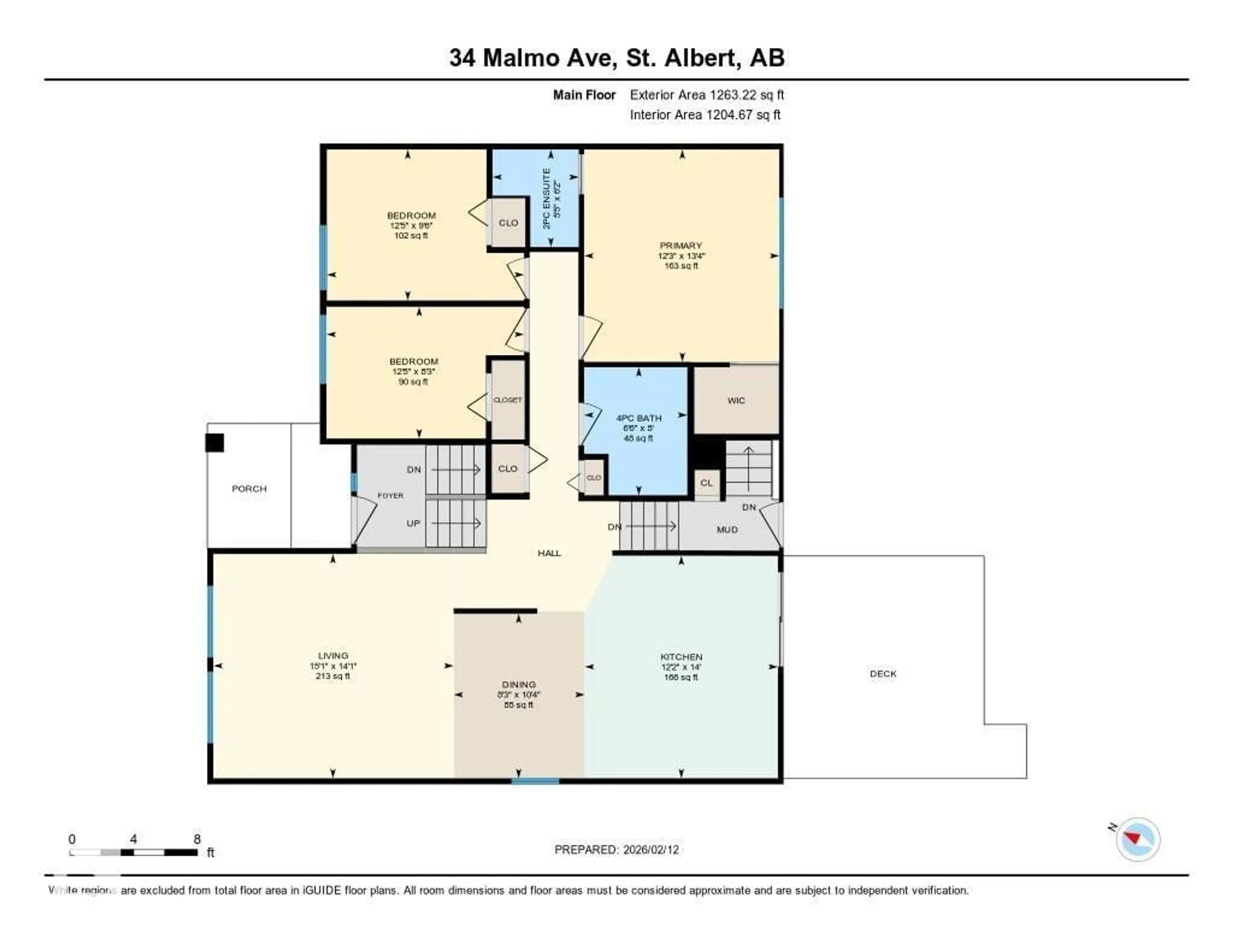 Floor plan for 34 MALMO AV, St. Albert Alberta T8N2C2