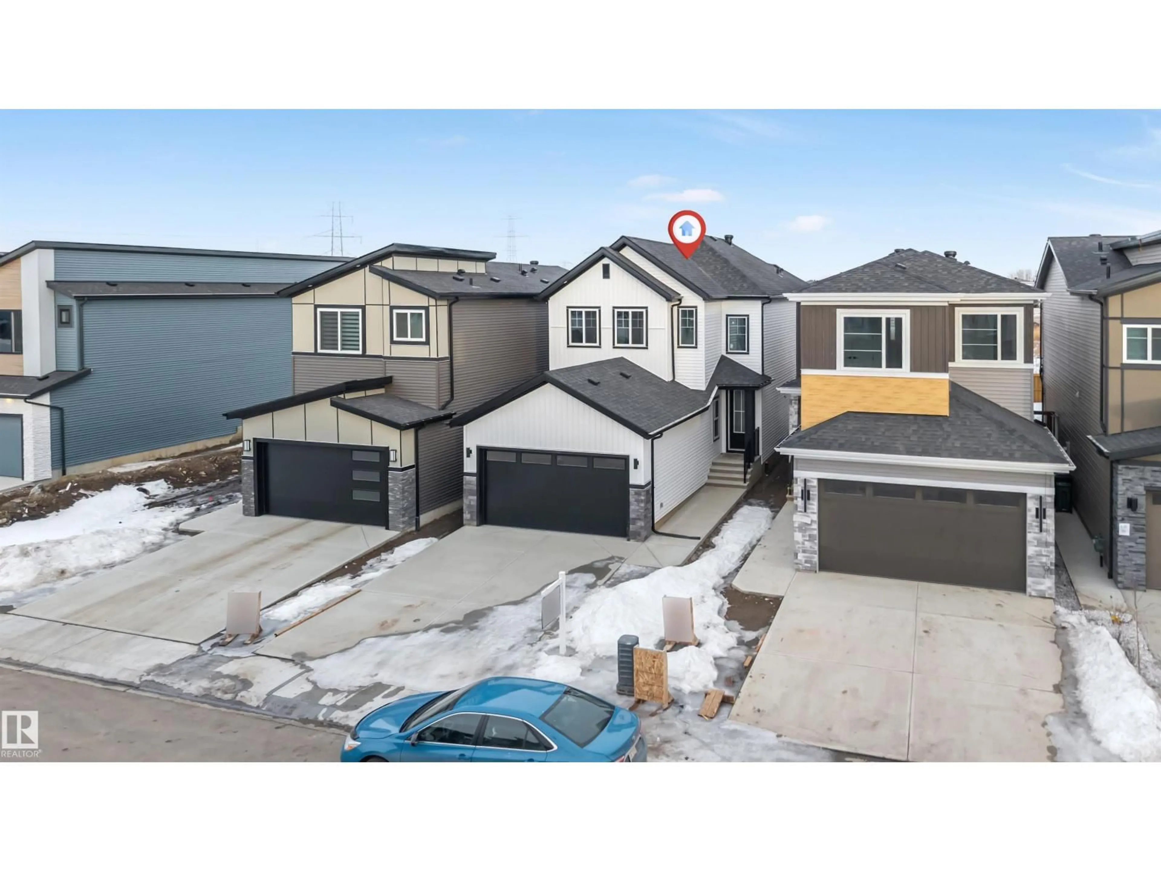 A pic from outside/outdoor area/front of a property/back of a property/a pic from drone, street for SW - 123 28 ST, Edmonton Alberta T6X3E3