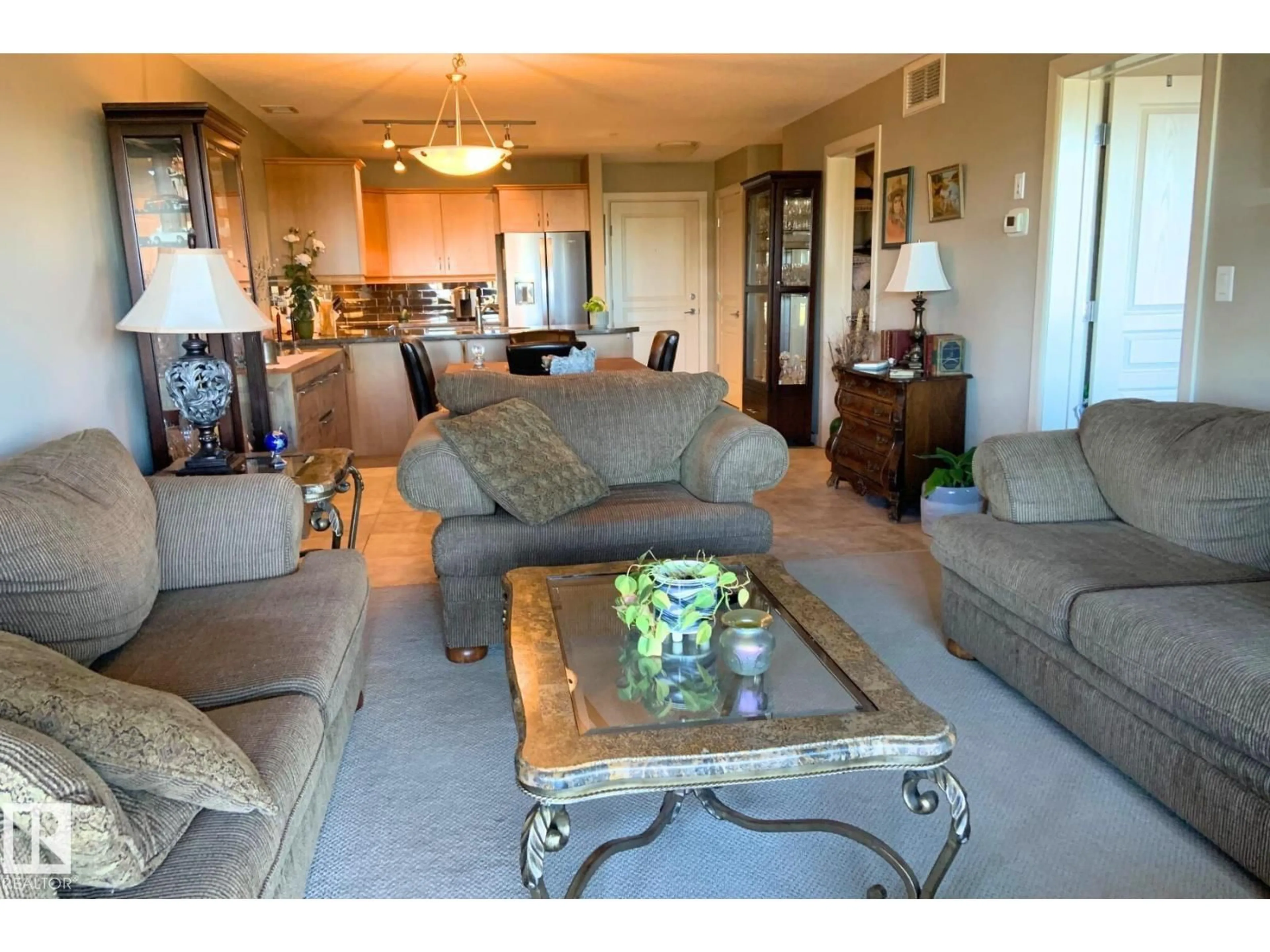 Living room with furniture, unknown for 400 - 117 PALISADES WAY, Sherwood Park Alberta T8H0H4