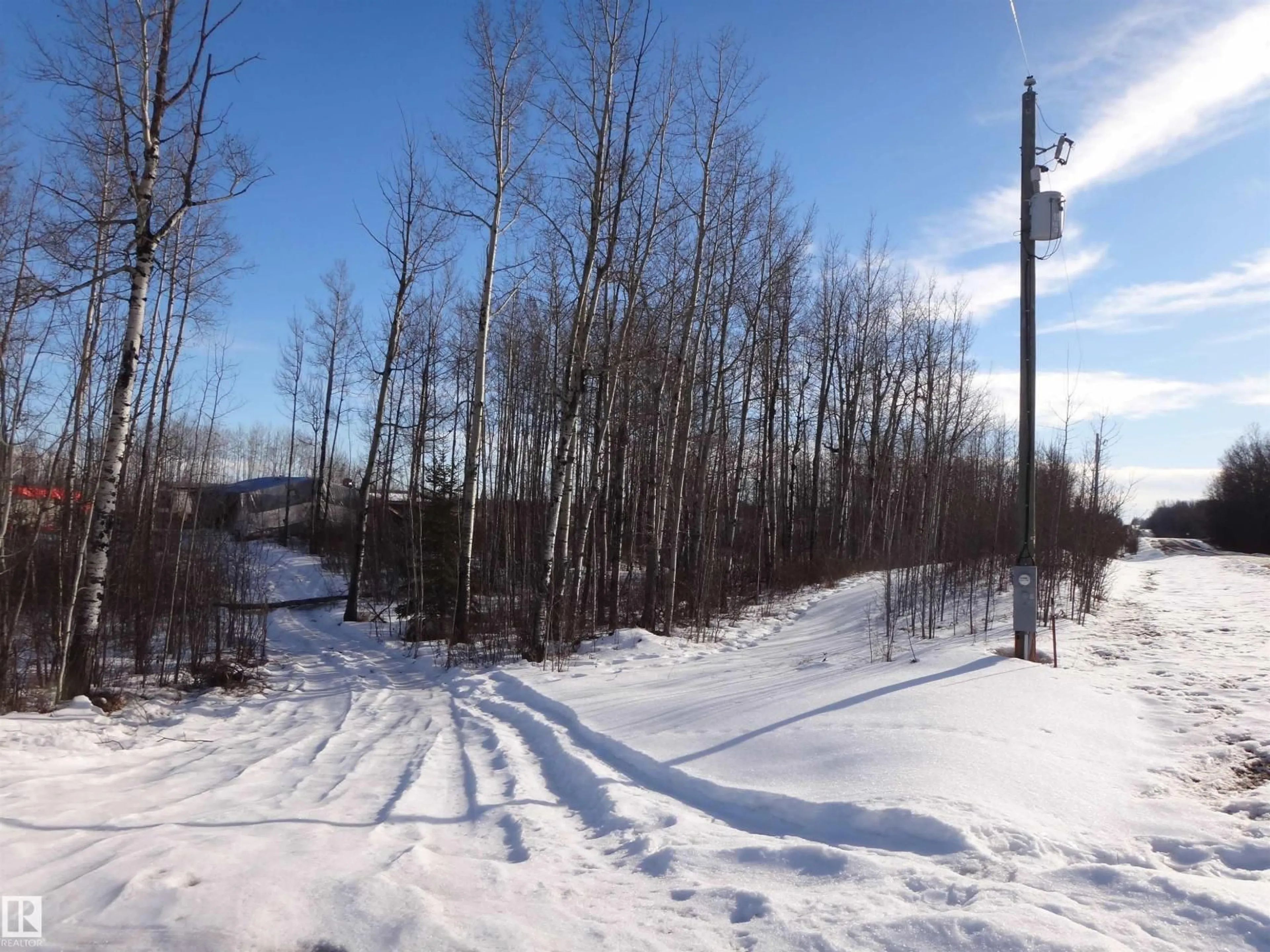 A pic from outside/outdoor area/front of a property/back of a property/a pic from drone, forest/trees view for 53303 RGE RD 13, Rural Lac Ste. Anne County Alberta T0E1V0