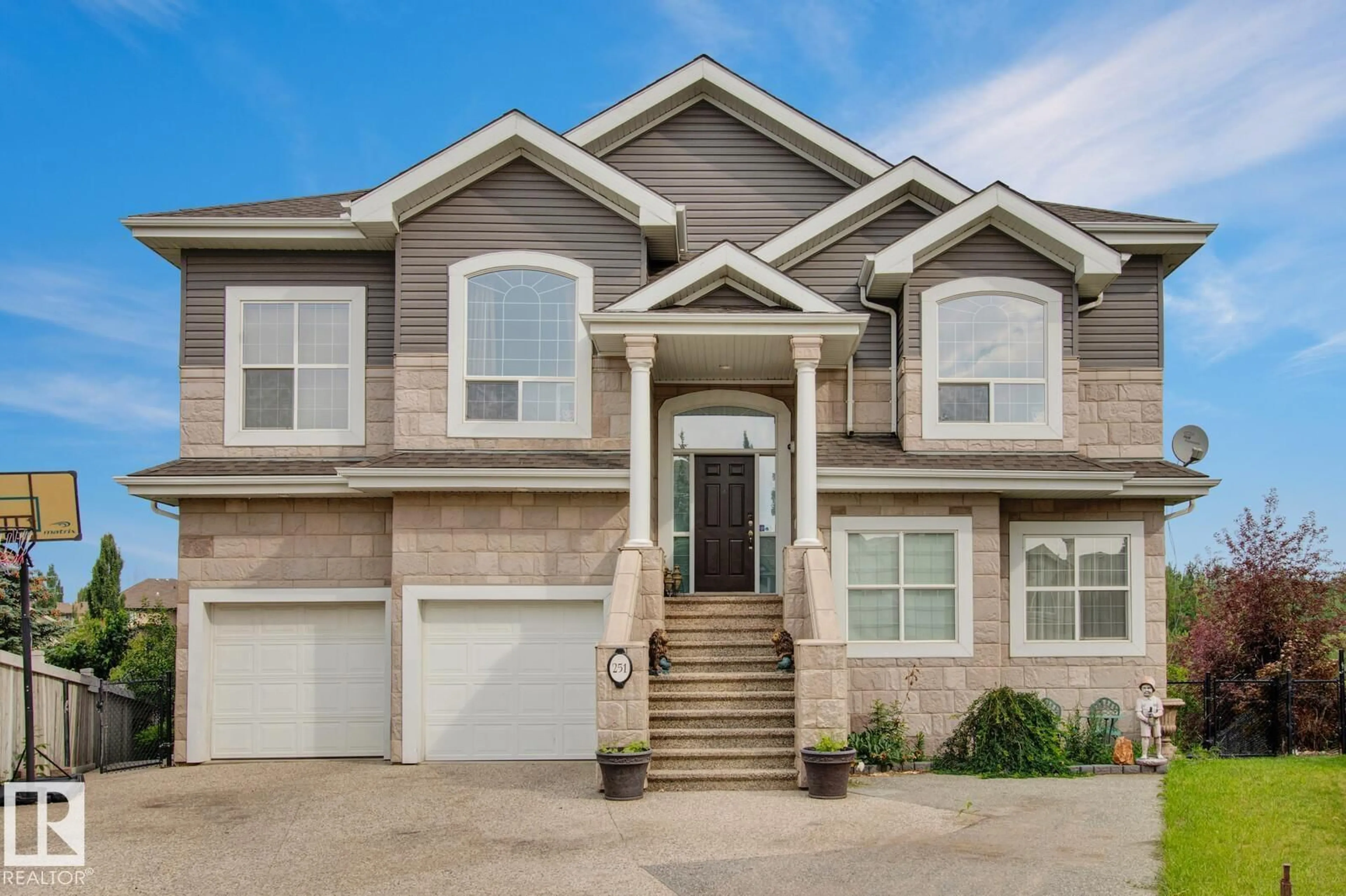 Home with vinyl exterior material, street for 251 GALLAND CL, Edmonton Alberta T5T6P7