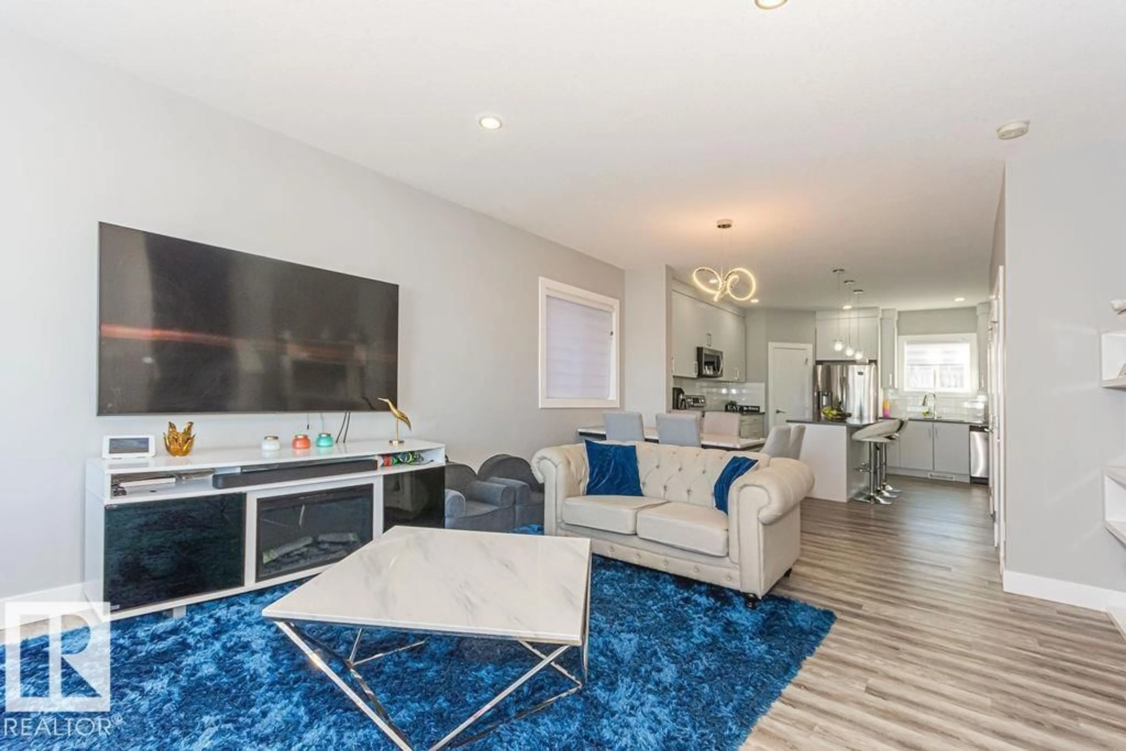 Living room with furniture, unknown for 1224 MCCONACHIE BV, Edmonton Alberta T5Y3T1