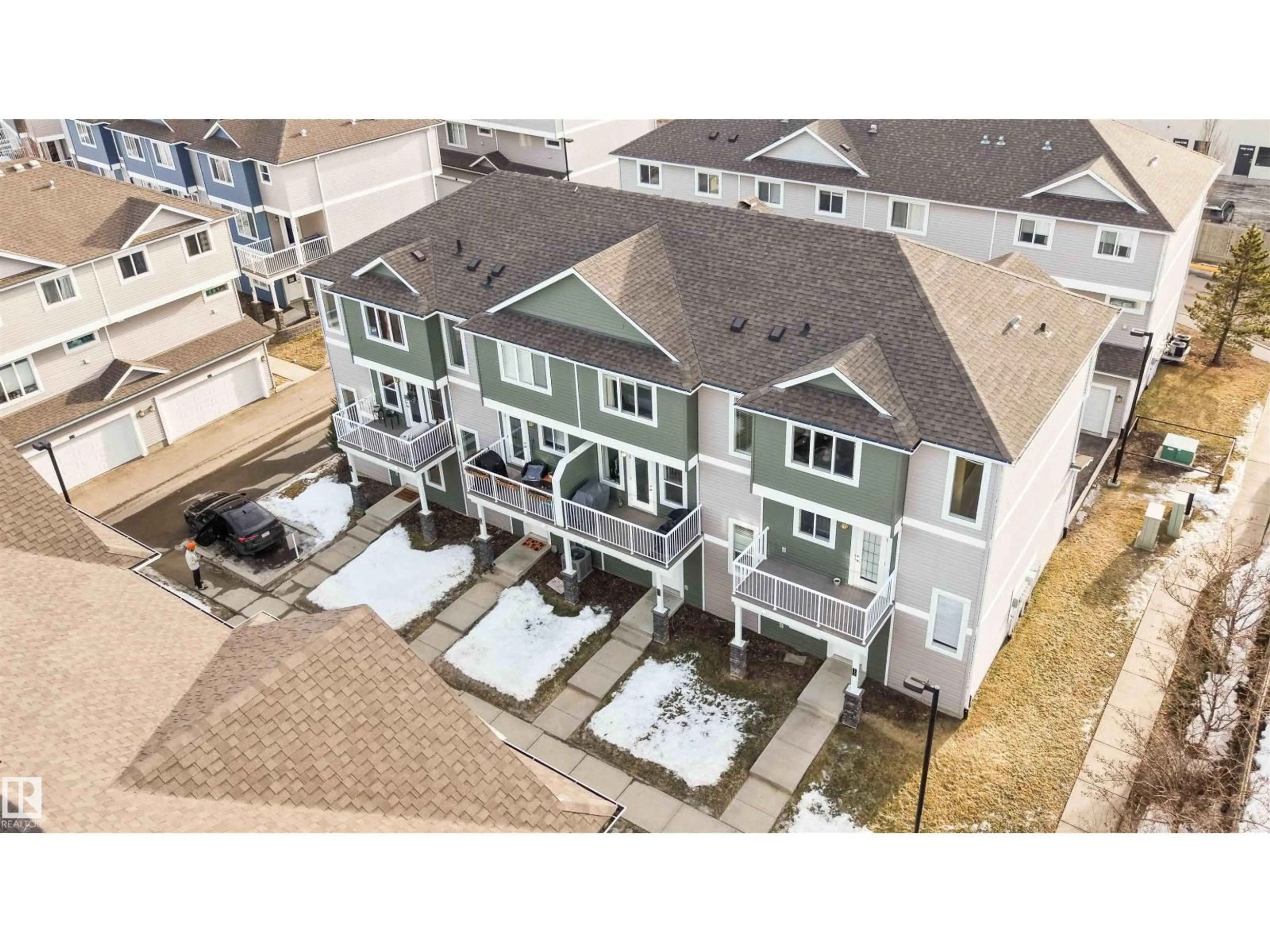 A pic from outside/outdoor area/front of a property/back of a property/a pic from drone, unknown for #11 - 1816 RUTHERFORD ROAD, Edmonton Alberta T6W2K6