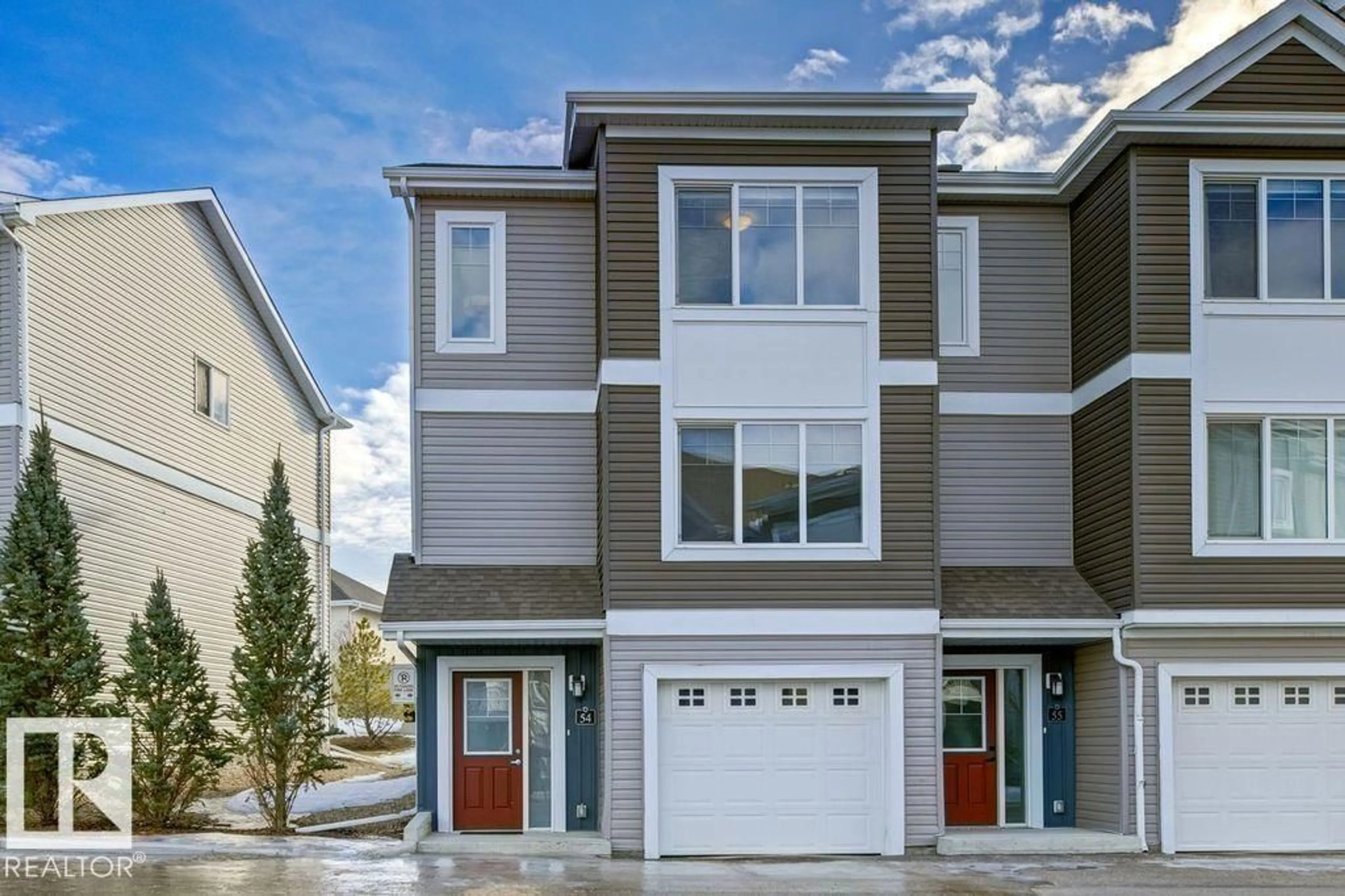 Home with vinyl exterior material, street for 54 - 1391 STARLING DR, Edmonton Alberta T5S0L3