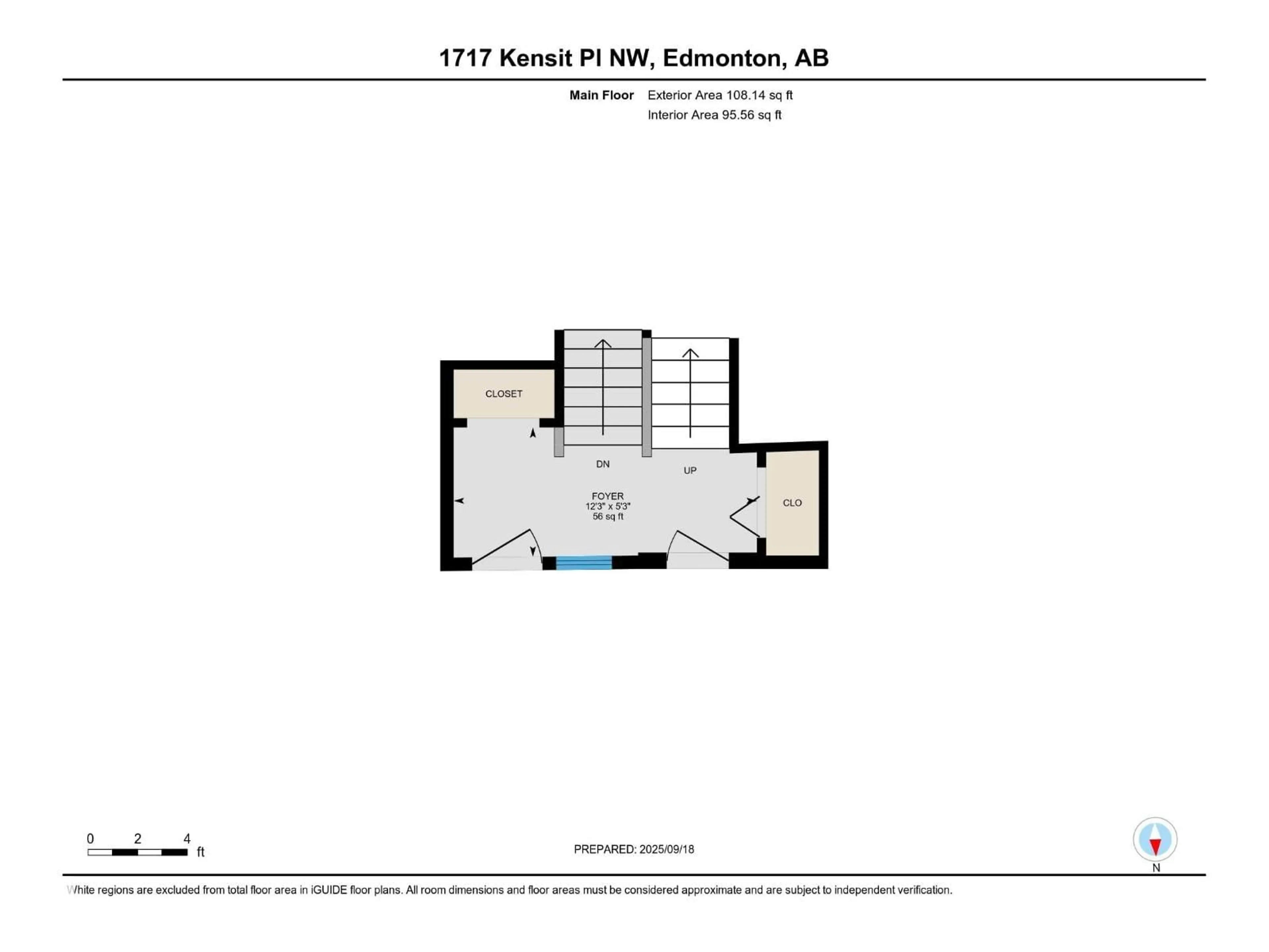 Floor plan for 1717 KENSIT PL, Edmonton Alberta T6L6X6