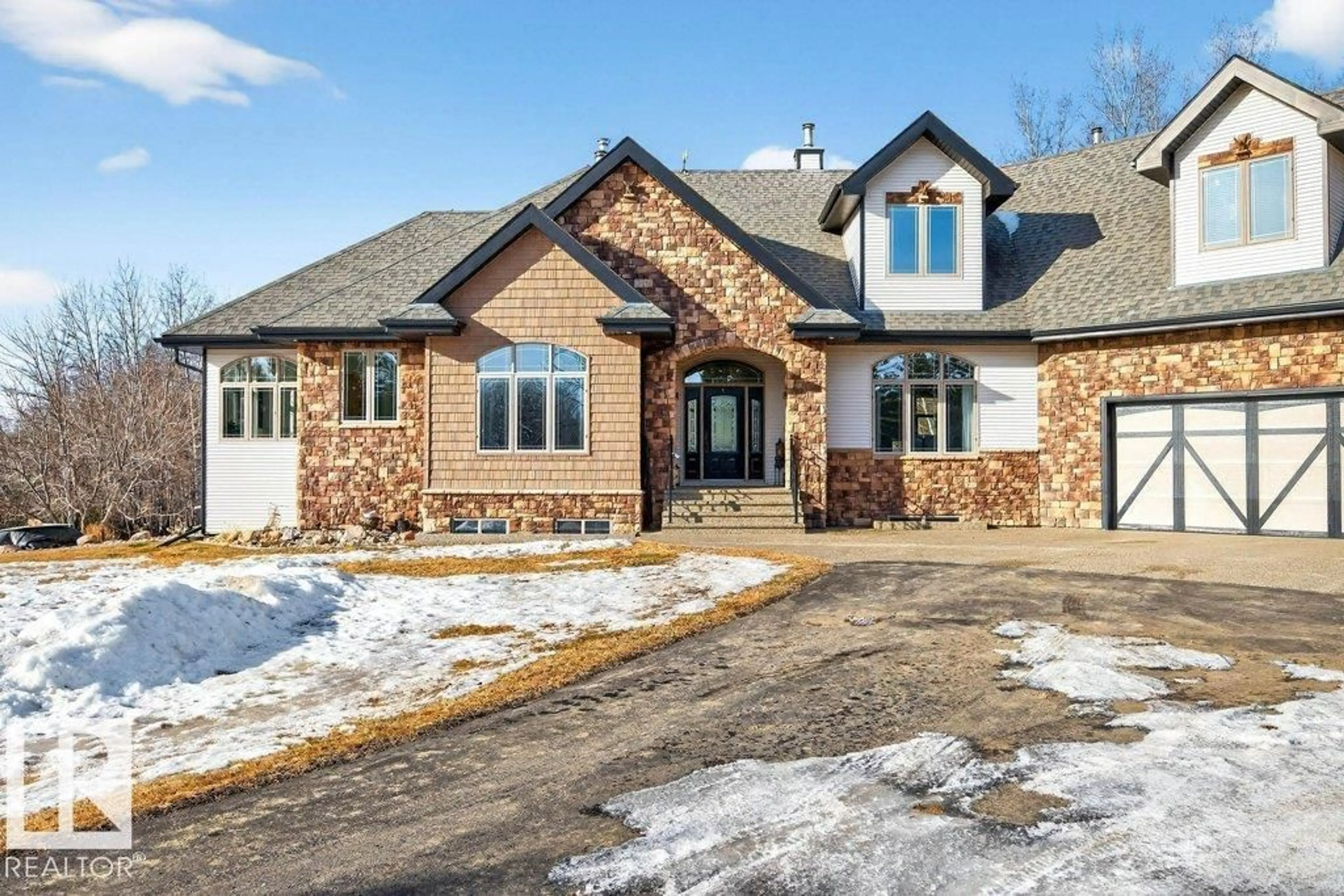 Home with brick exterior material, street for 13 - 1017 TWP ROAD 540, Rural Parkland County Alberta T7Y0A6