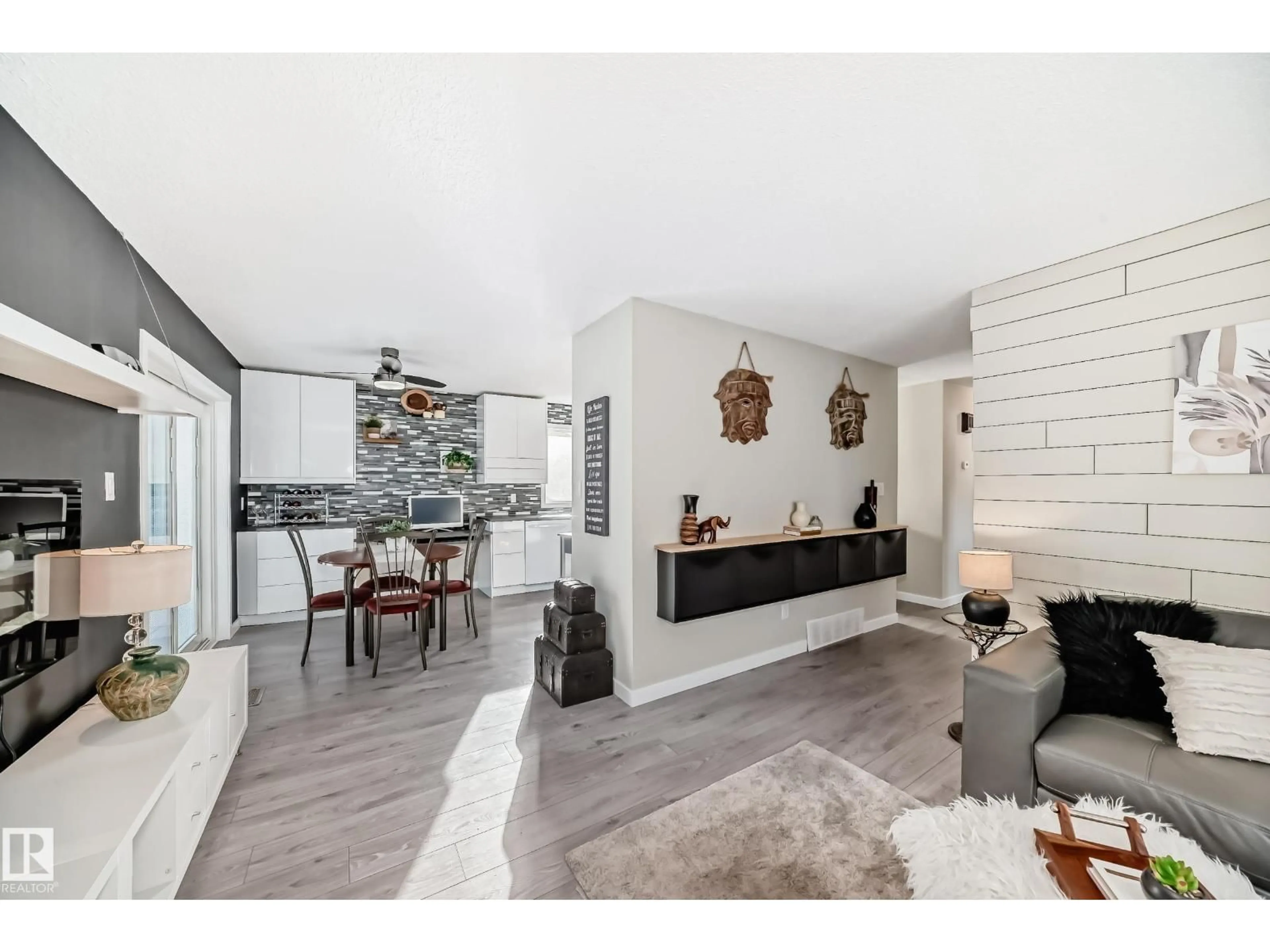 Living room with furniture, unknown for 6111 18 AV NW, Edmonton Alberta T6L1M9