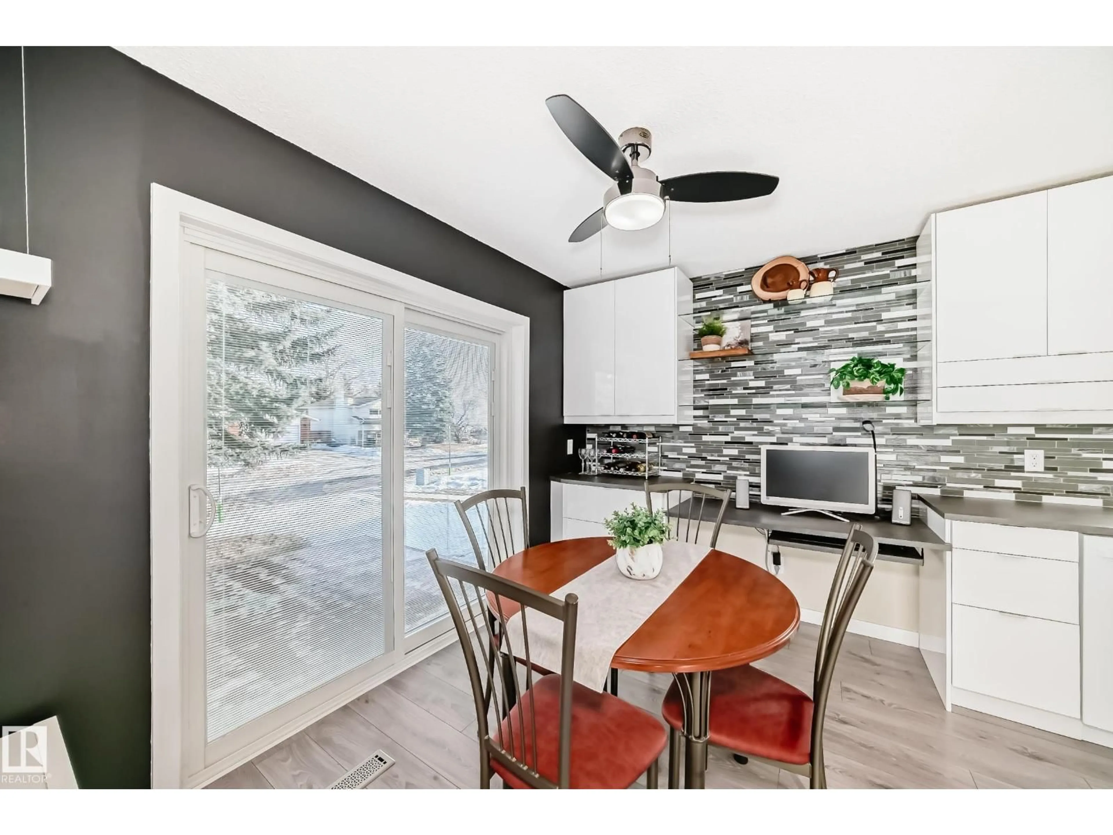 Open concept kitchen, ceramic/tile floor for 6111 18 AV NW, Edmonton Alberta T6L1M9