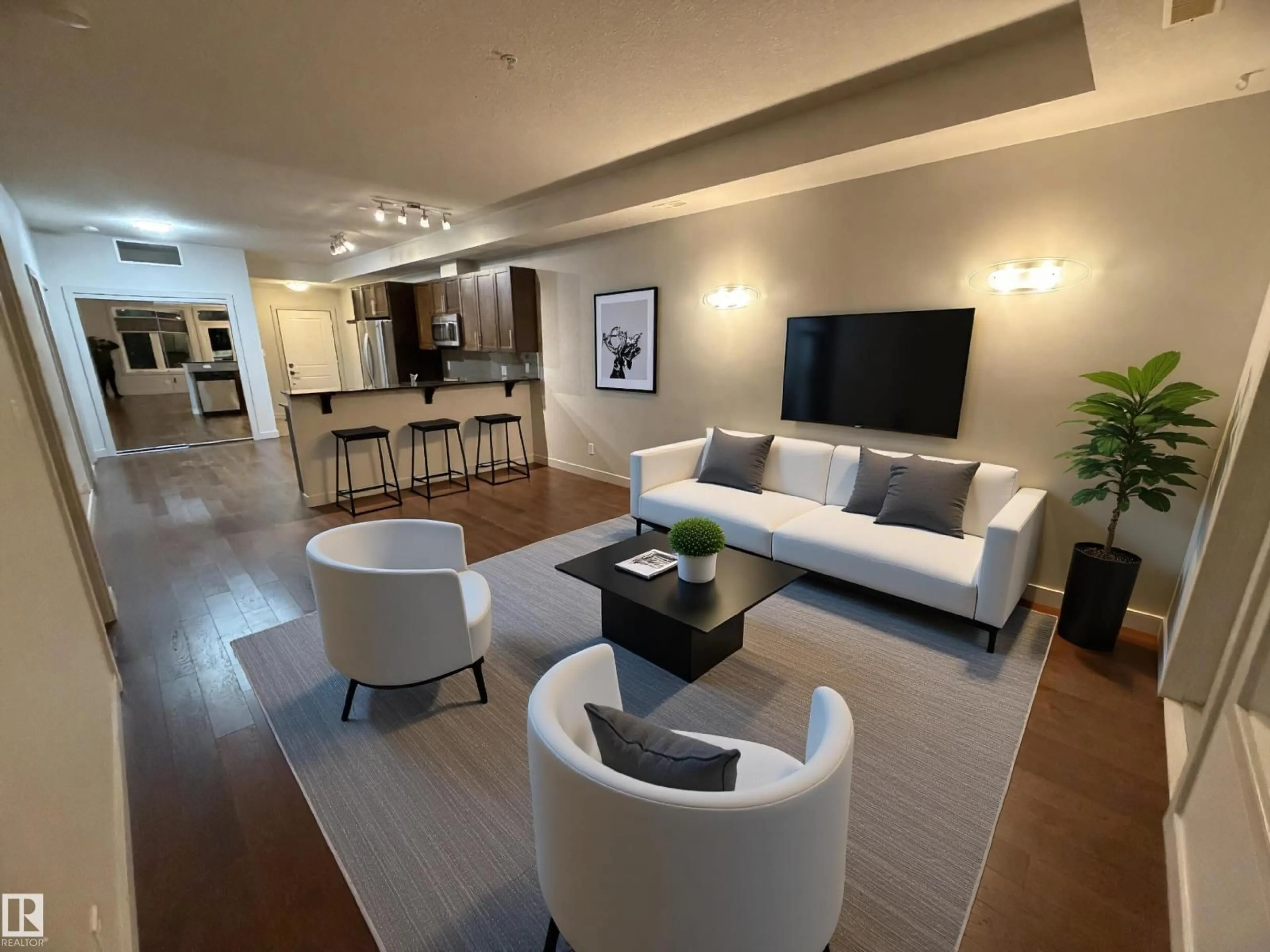 Living room with furniture, unknown for #213 - 10811 72 AV, Edmonton Alberta T6E1A4