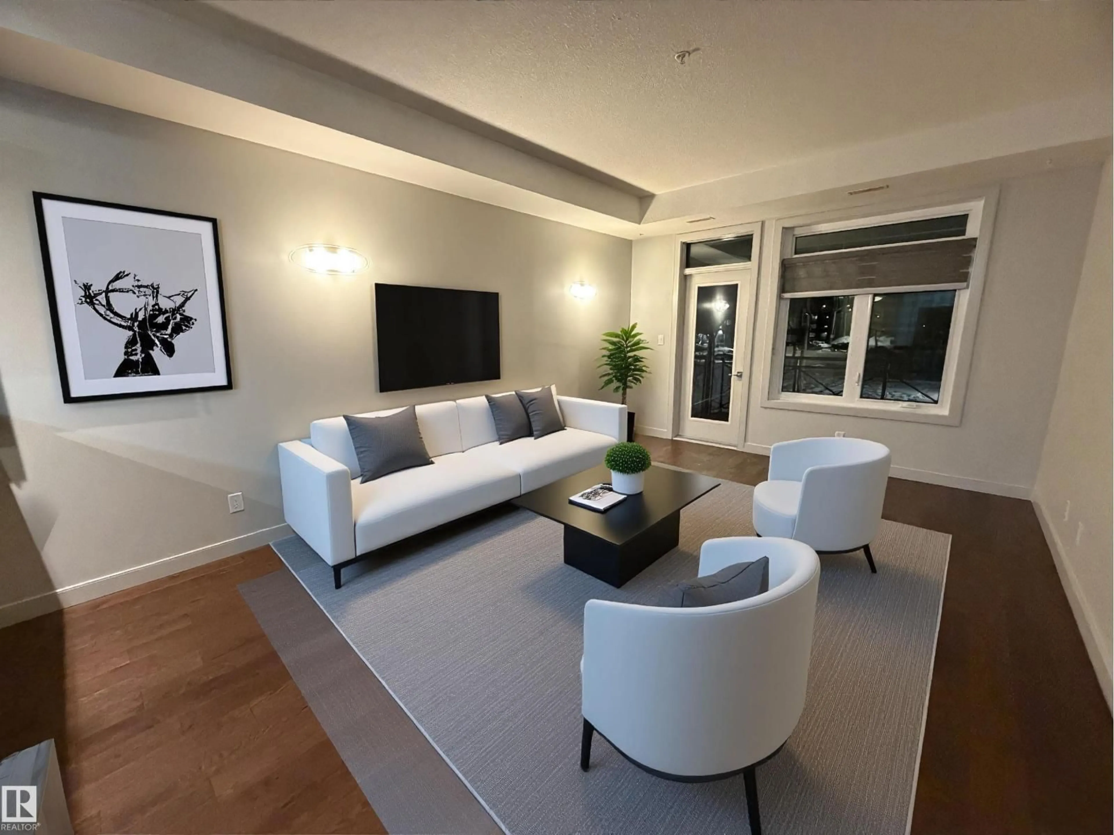 Living room with furniture, unknown for #213 - 10811 72 AV, Edmonton Alberta T6E1A4