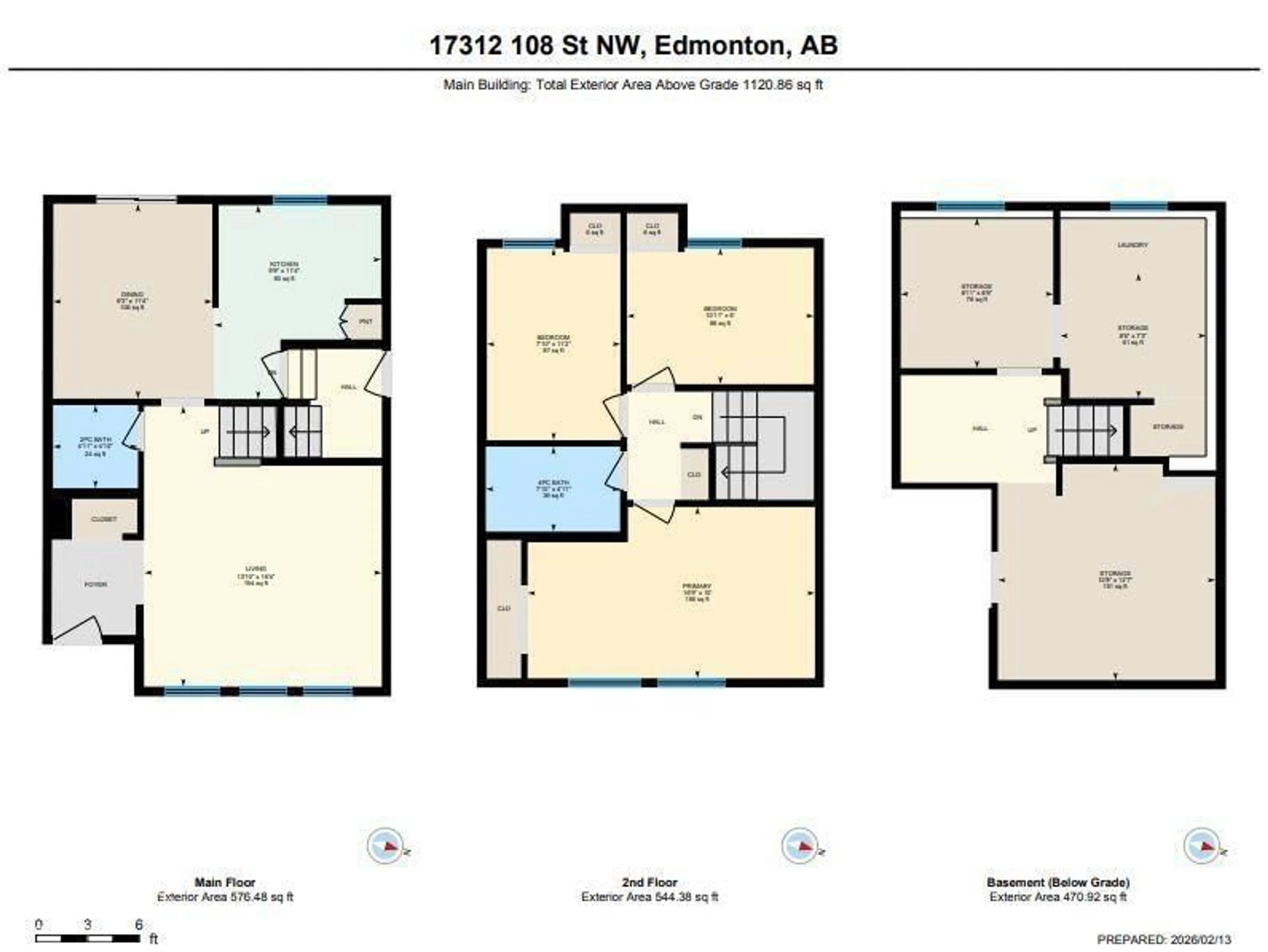 Floor plan for NW - 17312 108 ST, Edmonton Alberta T5X3Y8