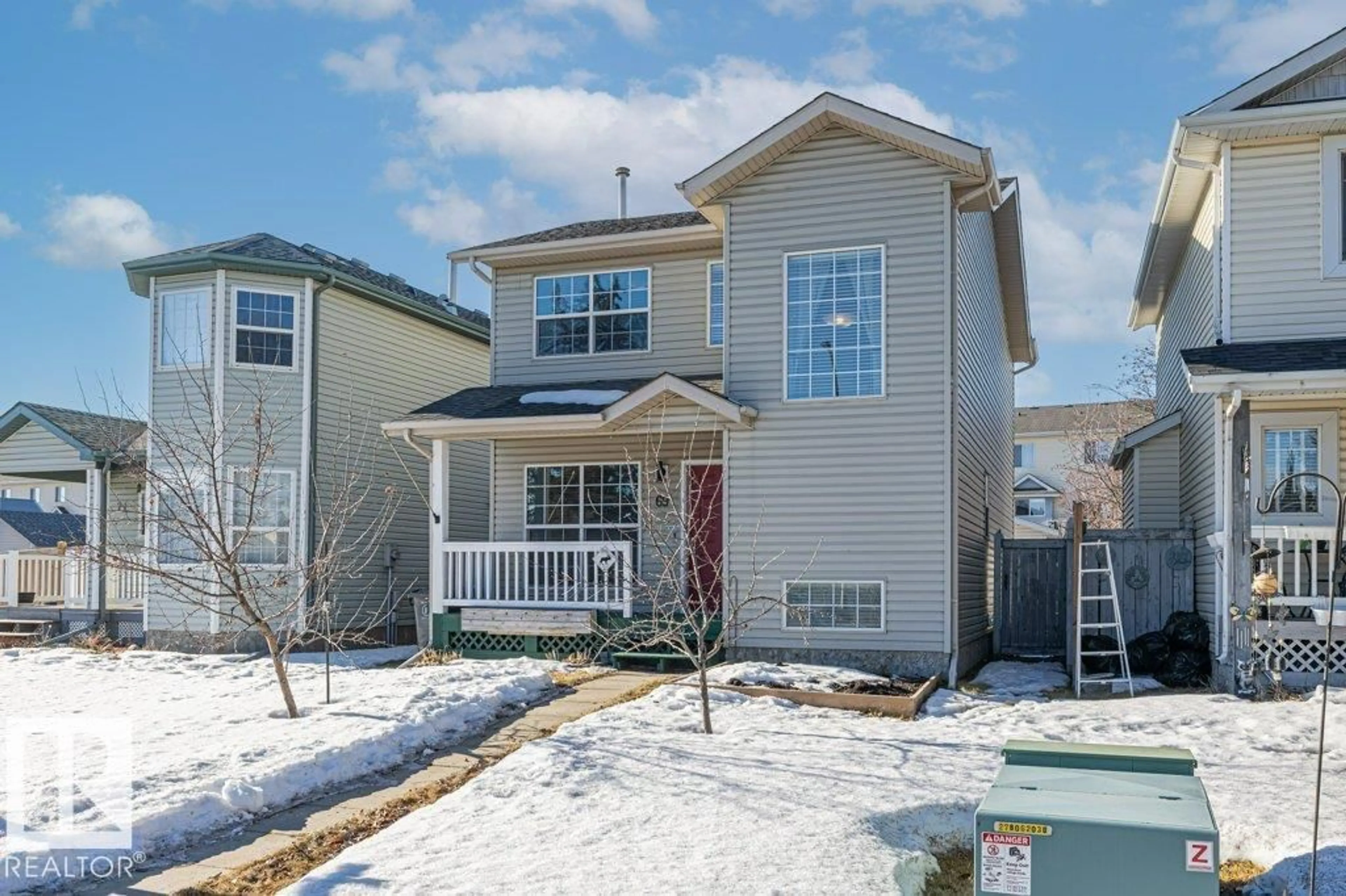 Home with vinyl exterior material, street for 69 ERIE STREET, Devon Alberta T9G2G3