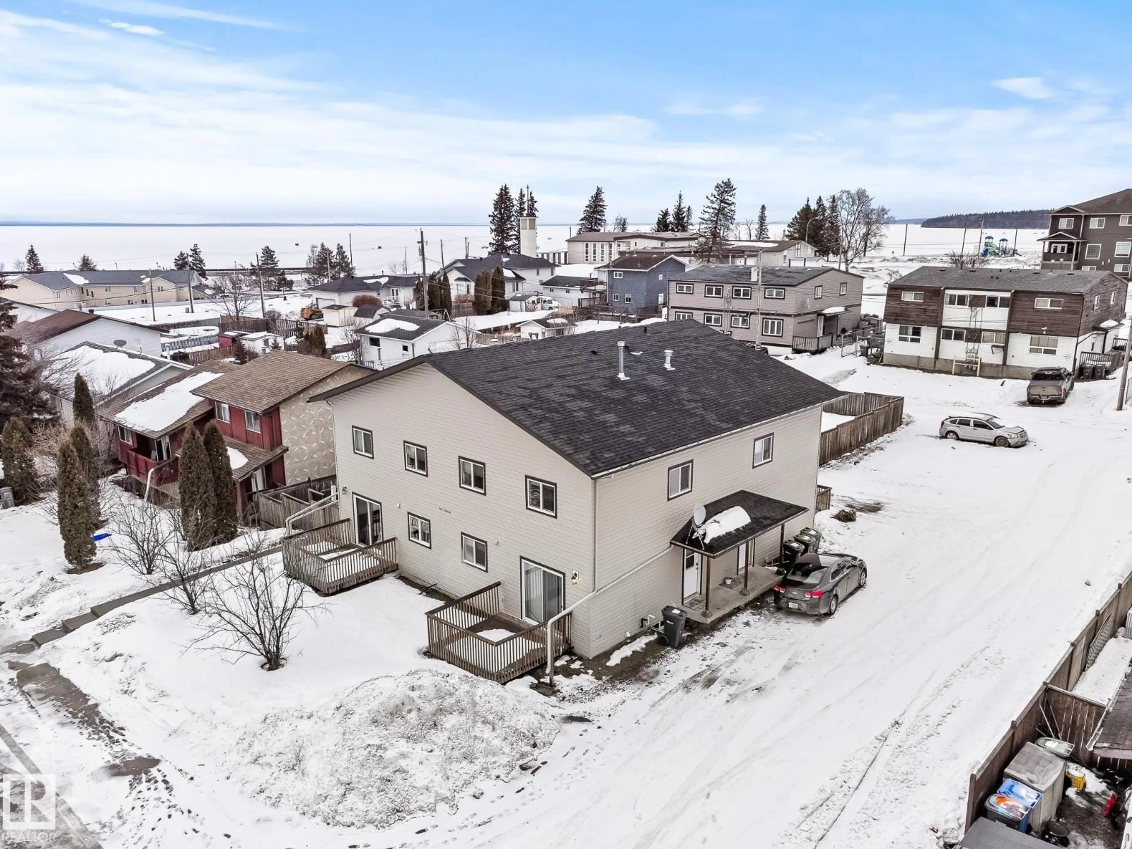 A pic from outside/outdoor area/front of a property/back of a property/a pic from drone, building for 914 9 ST, Cold Lake Alberta T9M1H8