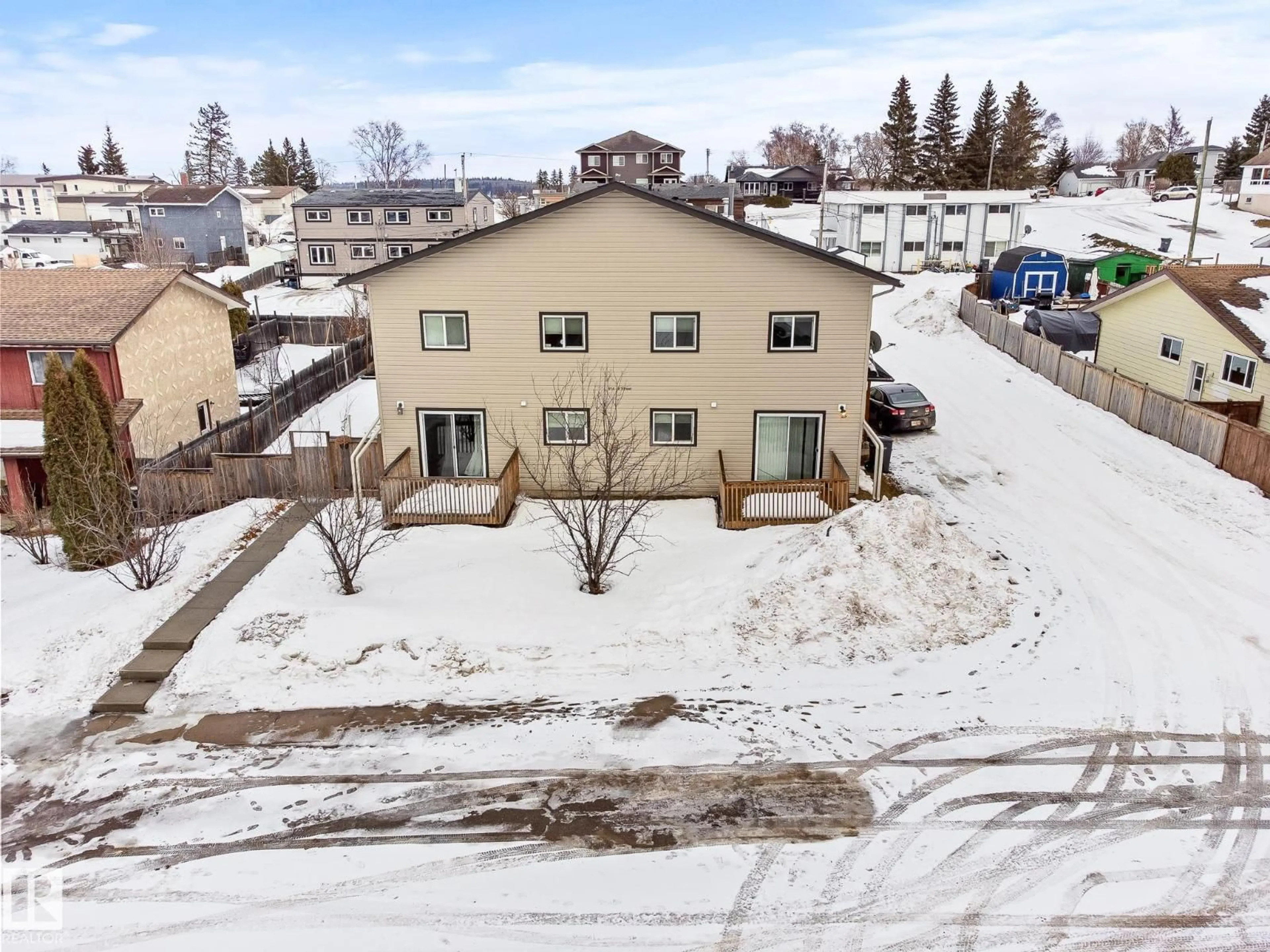 A pic from outside/outdoor area/front of a property/back of a property/a pic from drone, unknown for 914 9 ST, Cold Lake Alberta T9M1H8