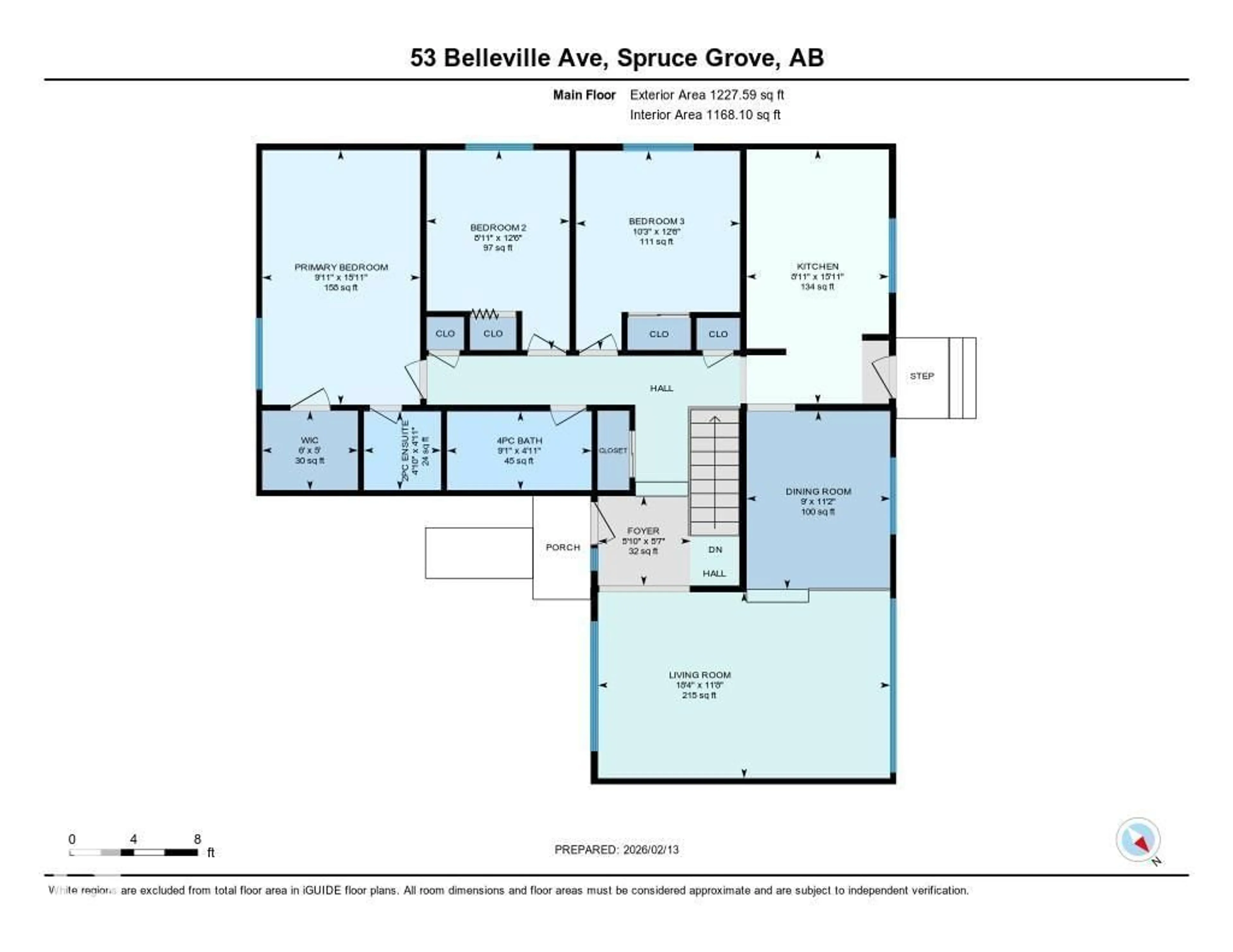 Floor plan for 53 BELLEVILLE AV, Spruce Grove Alberta T7X1J7