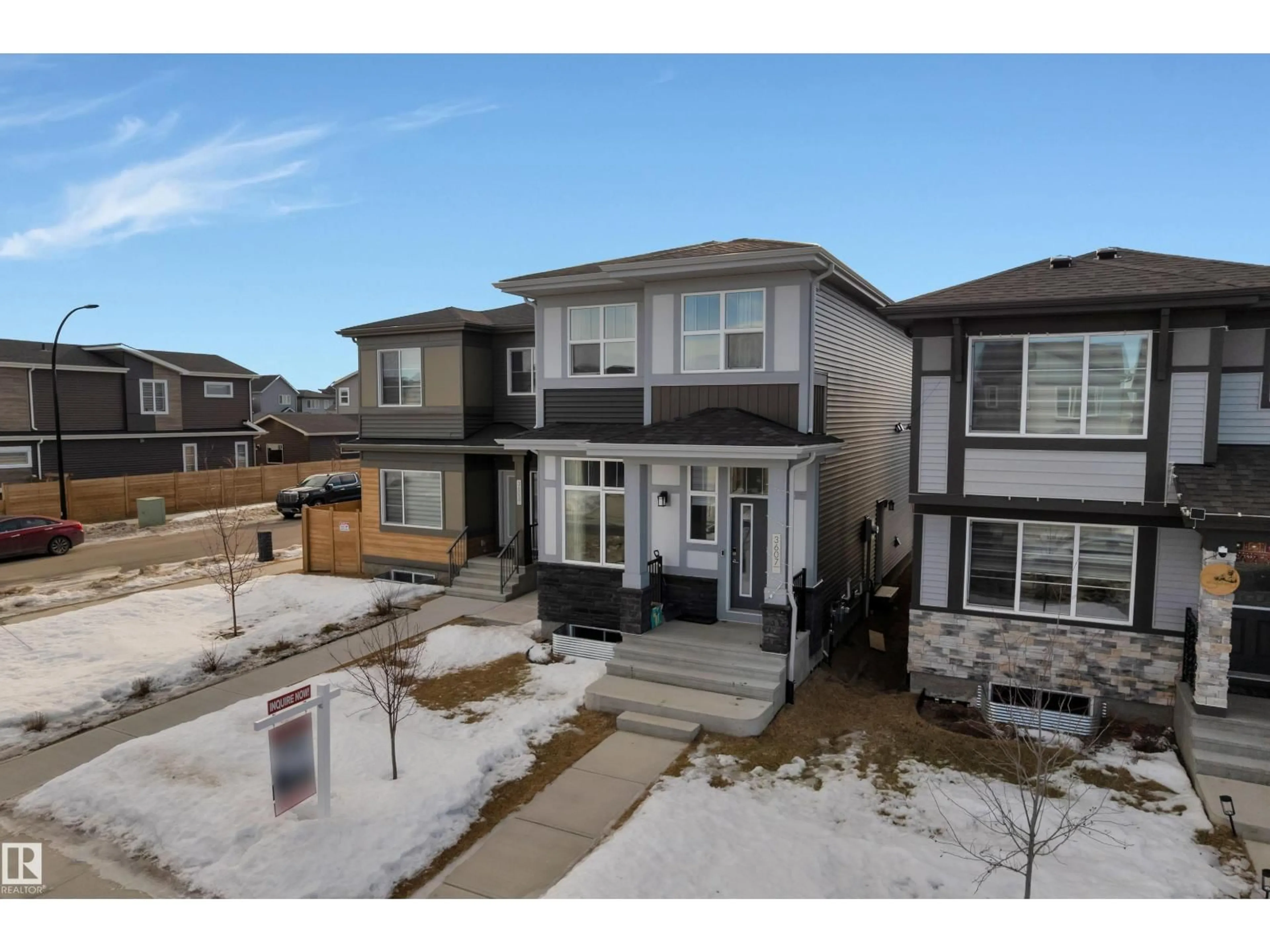 A pic from outside/outdoor area/front of a property/back of a property/a pic from drone, street for SW - 3607 6 AV, Edmonton Alberta T6X1A5