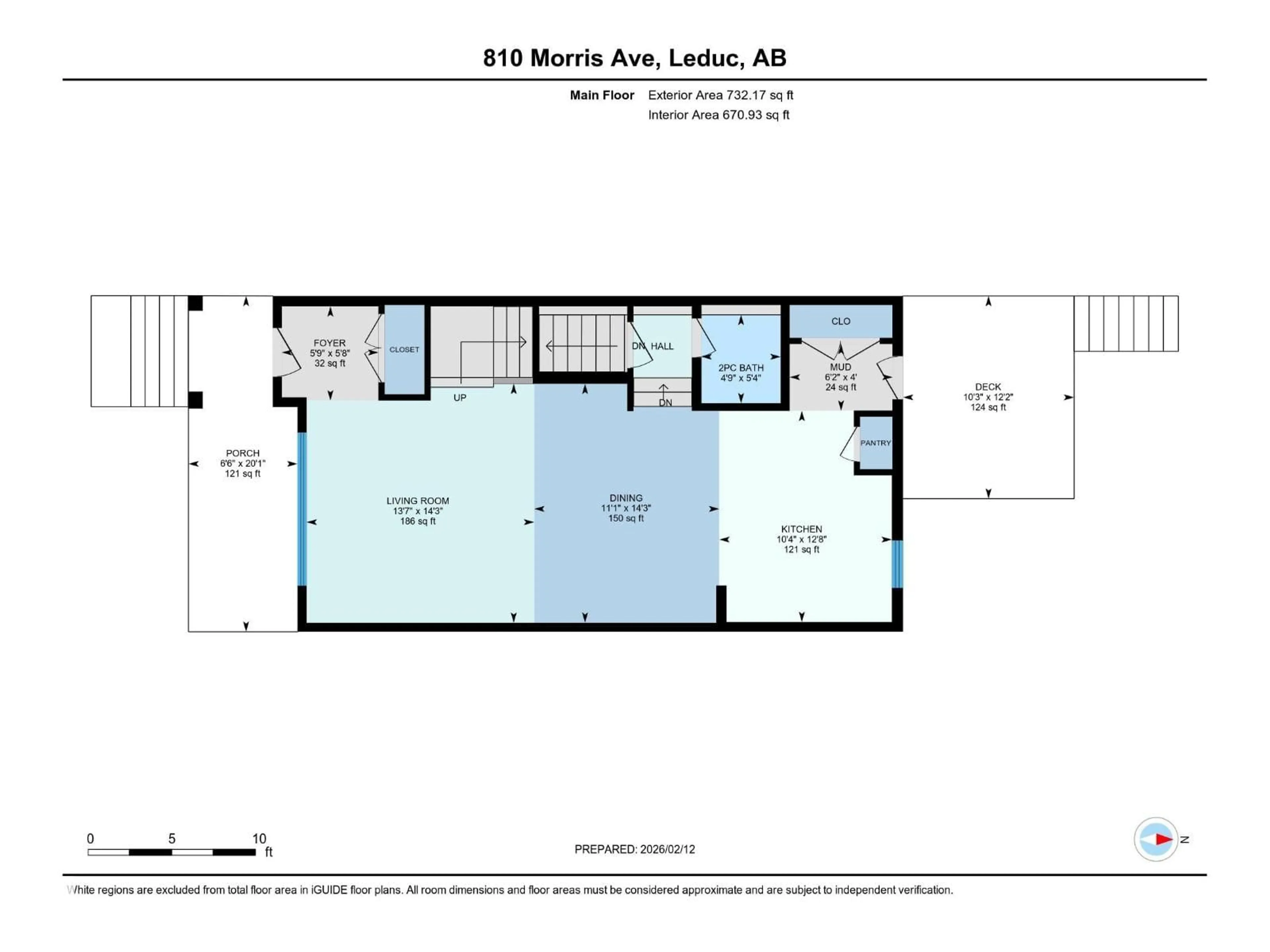Floor plan for 810 MORRIS AV, Leduc Alberta T9E1E9