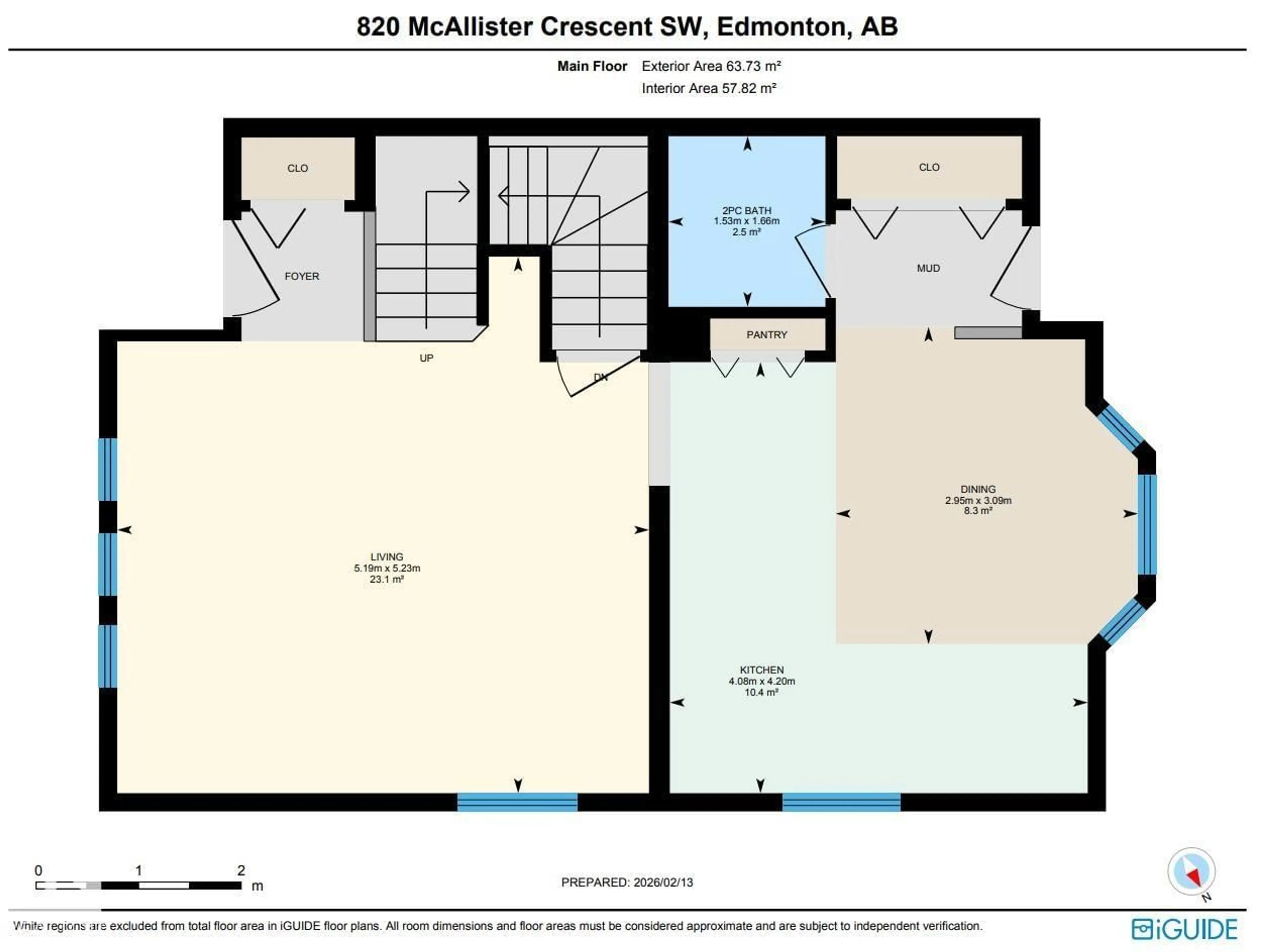 Floor plan for SW - 820 MCALLISTER CR, Edmonton Alberta T6W1K6