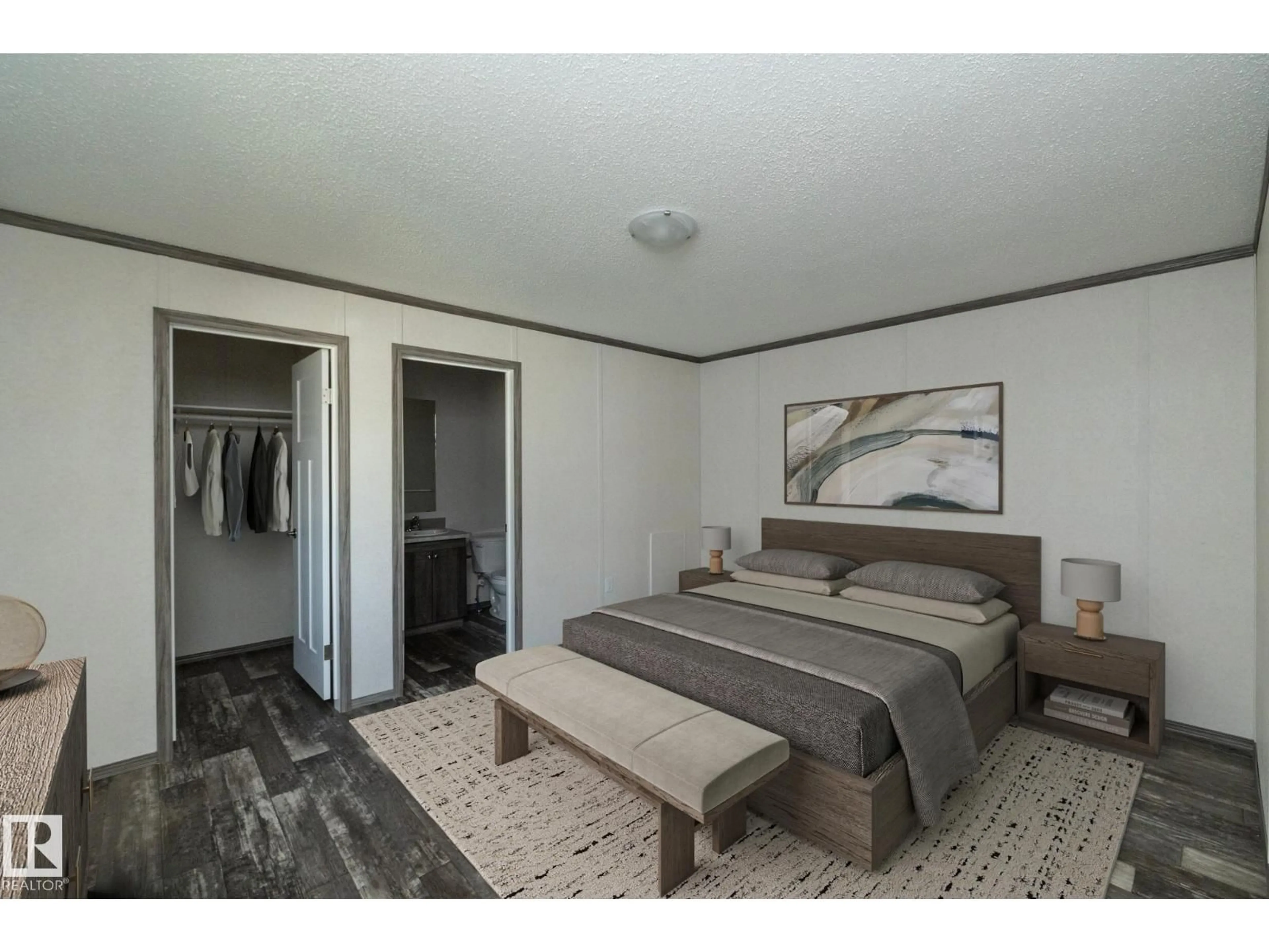 Bedroom with bed, unknown for 74 WILLOW PARK ES, Leduc Alberta T9E5R5