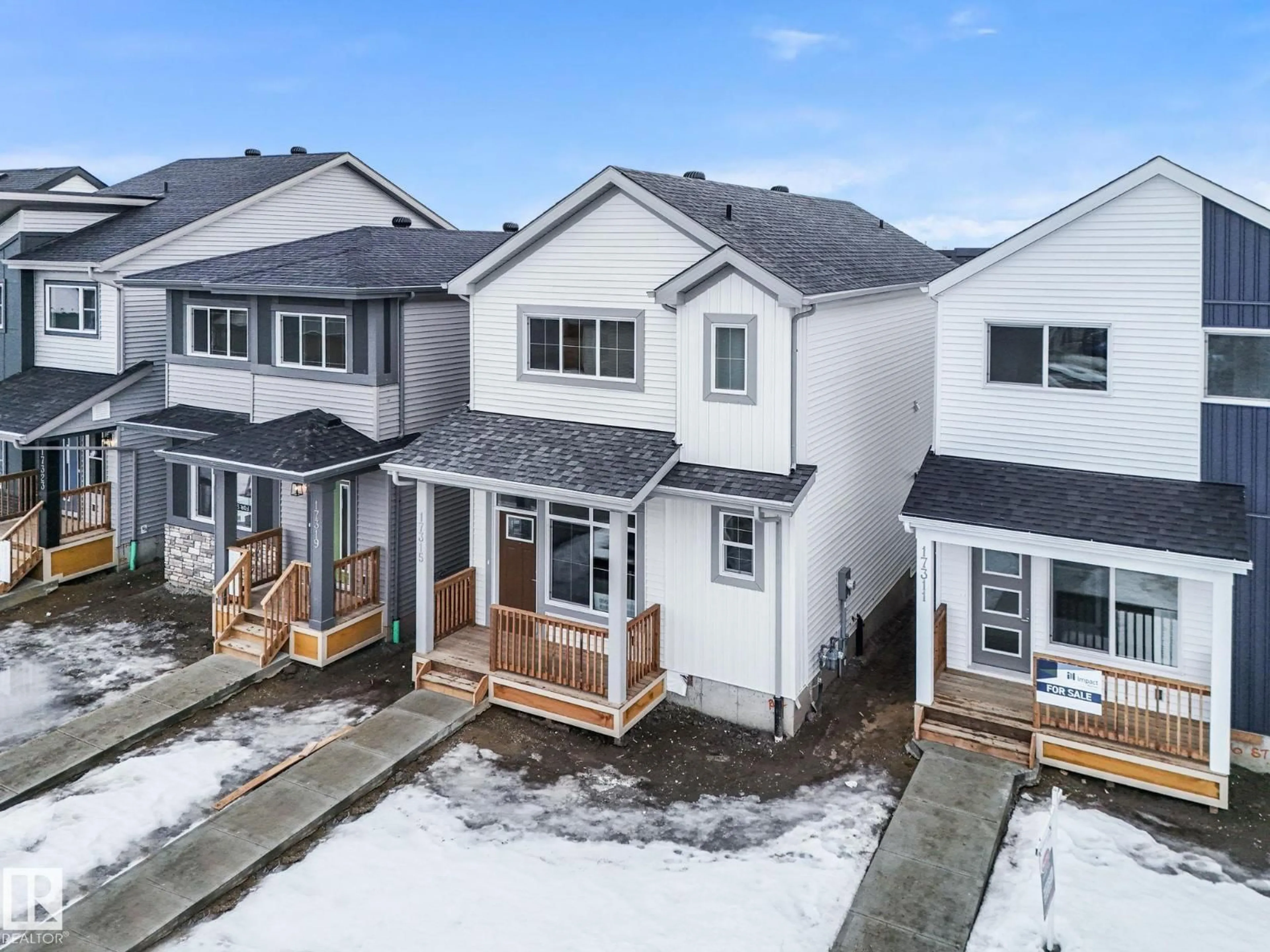 A pic from outside/outdoor area/front of a property/back of a property/a pic from drone, street for NE - 17315 6 ST, Edmonton Alberta T5Y4G2