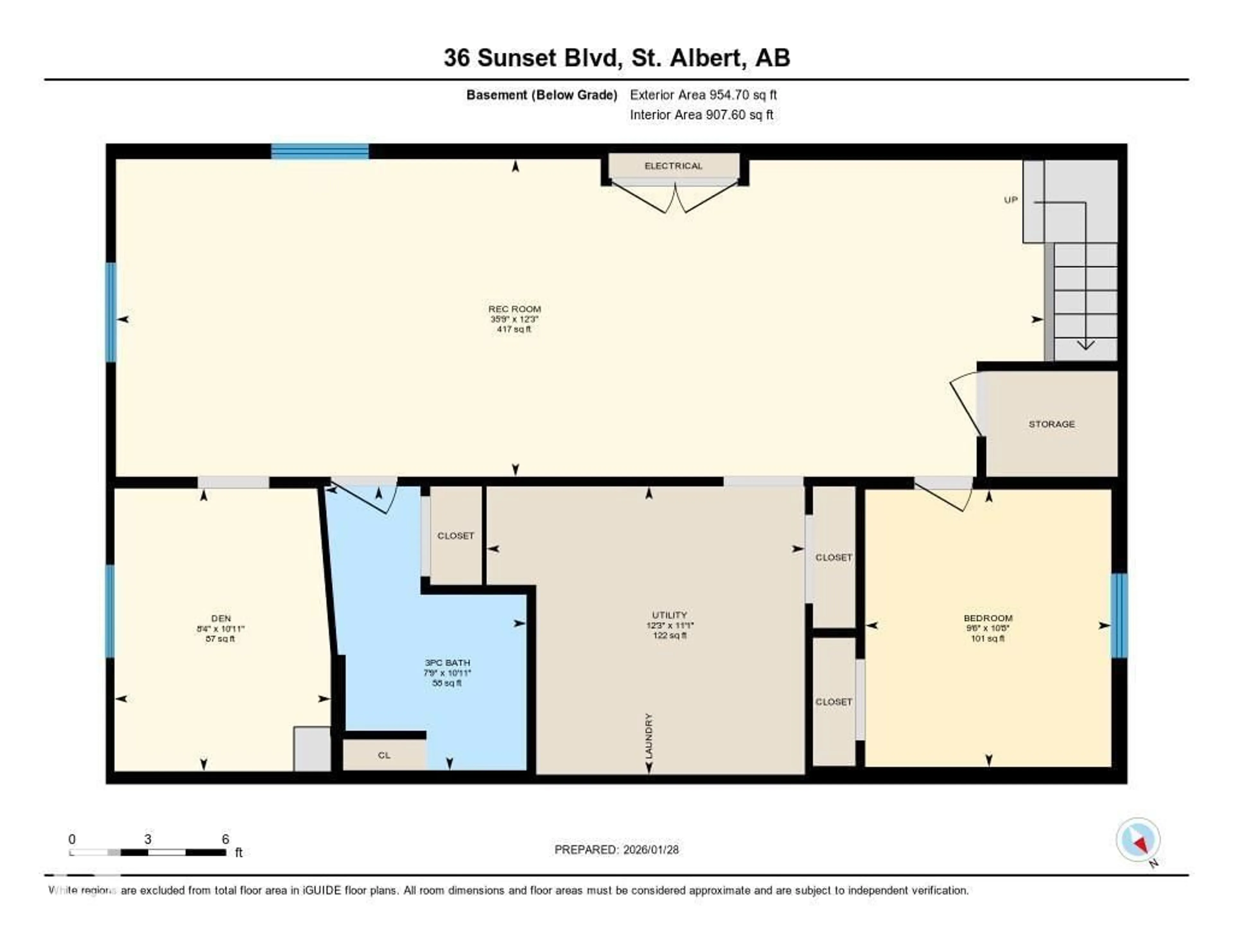 Floor plan for 36 SUNSET BLVD, St. Albert Alberta T8N0N5