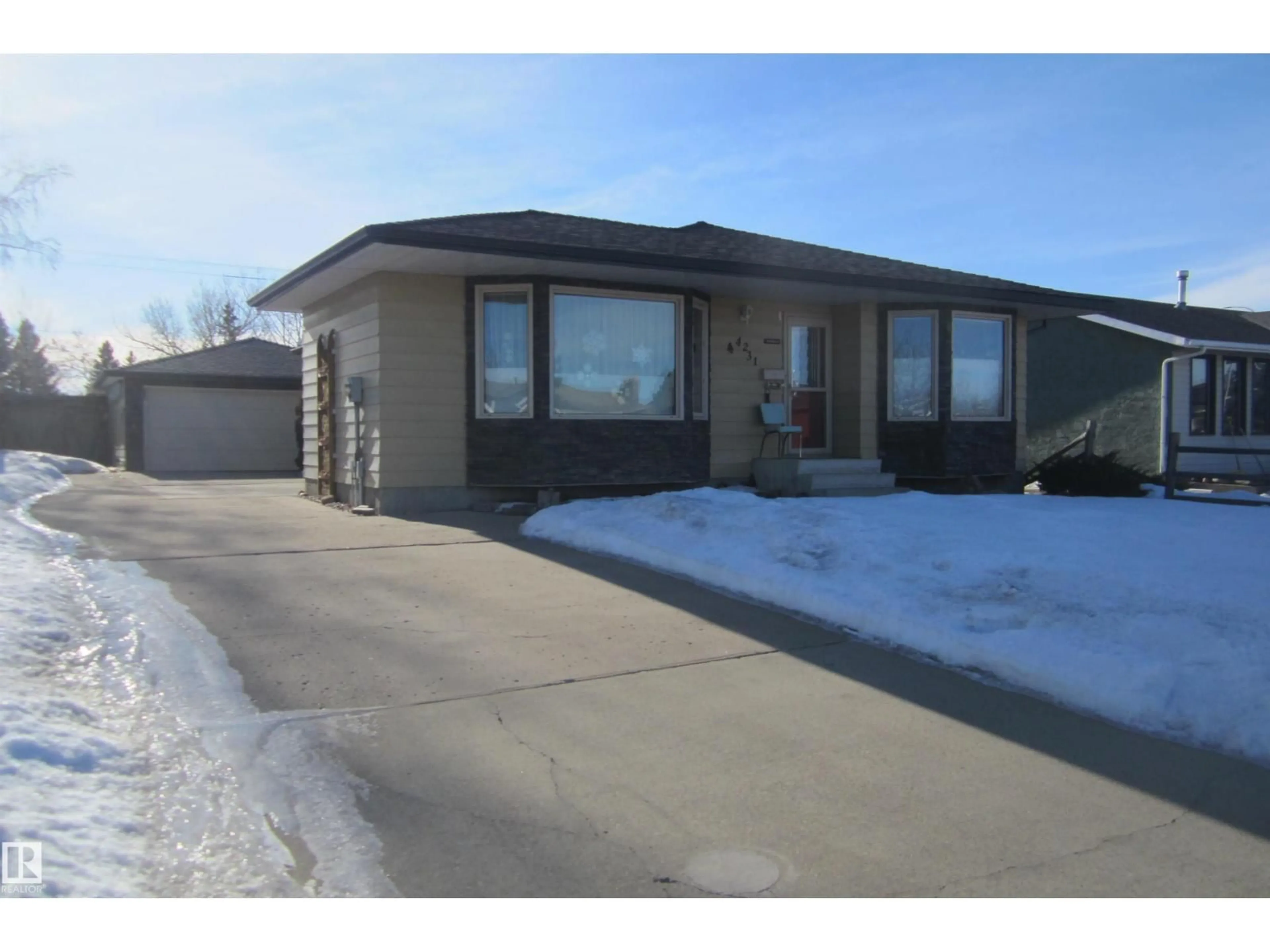 Home with brick exterior material, street for 4231 39 AV, Leduc Alberta T9E4X4