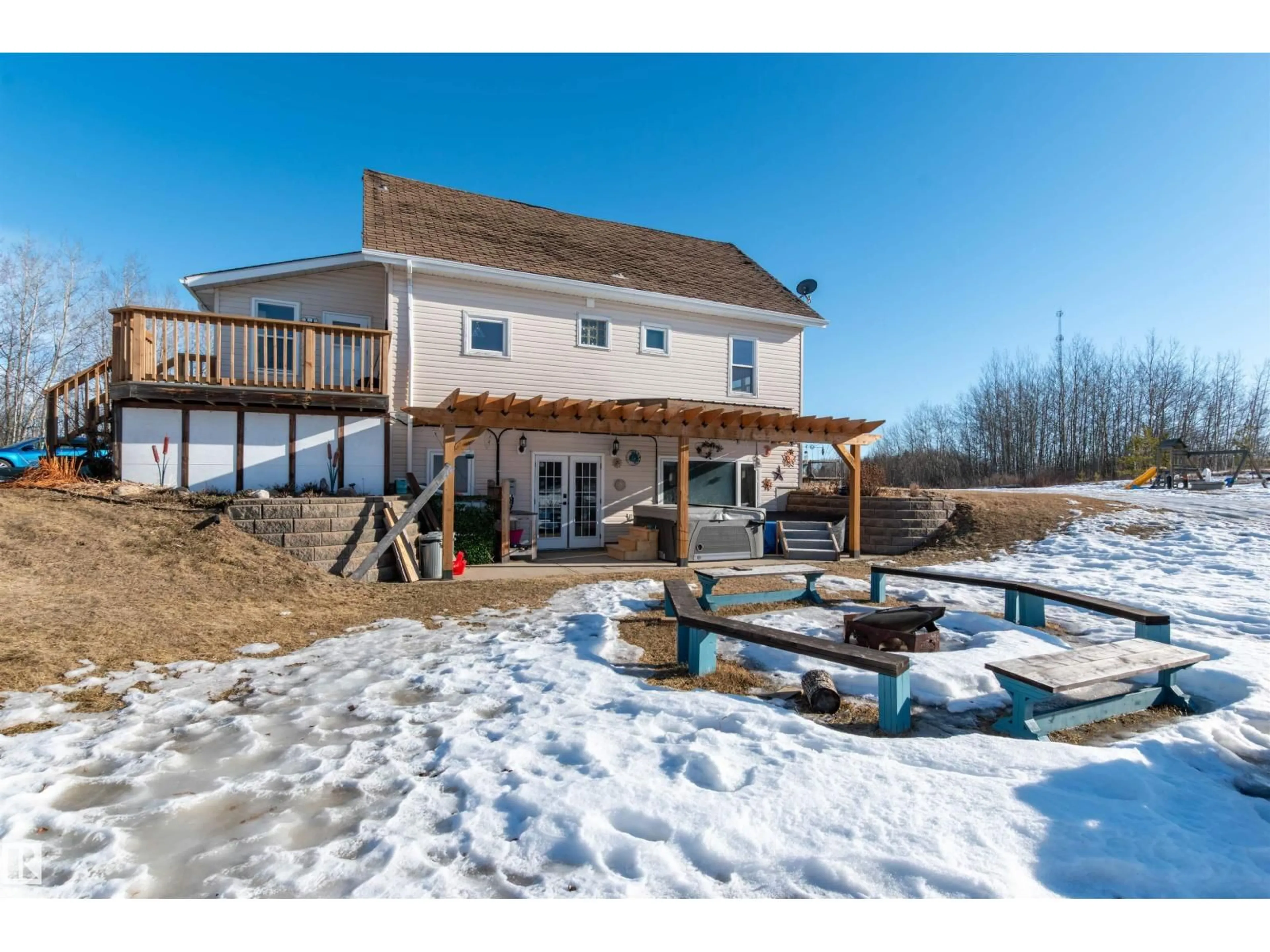 Patio, water/lake/river/ocean view for 202 - 43 50220 RR, Rural Beaver County Alberta T0B4J0