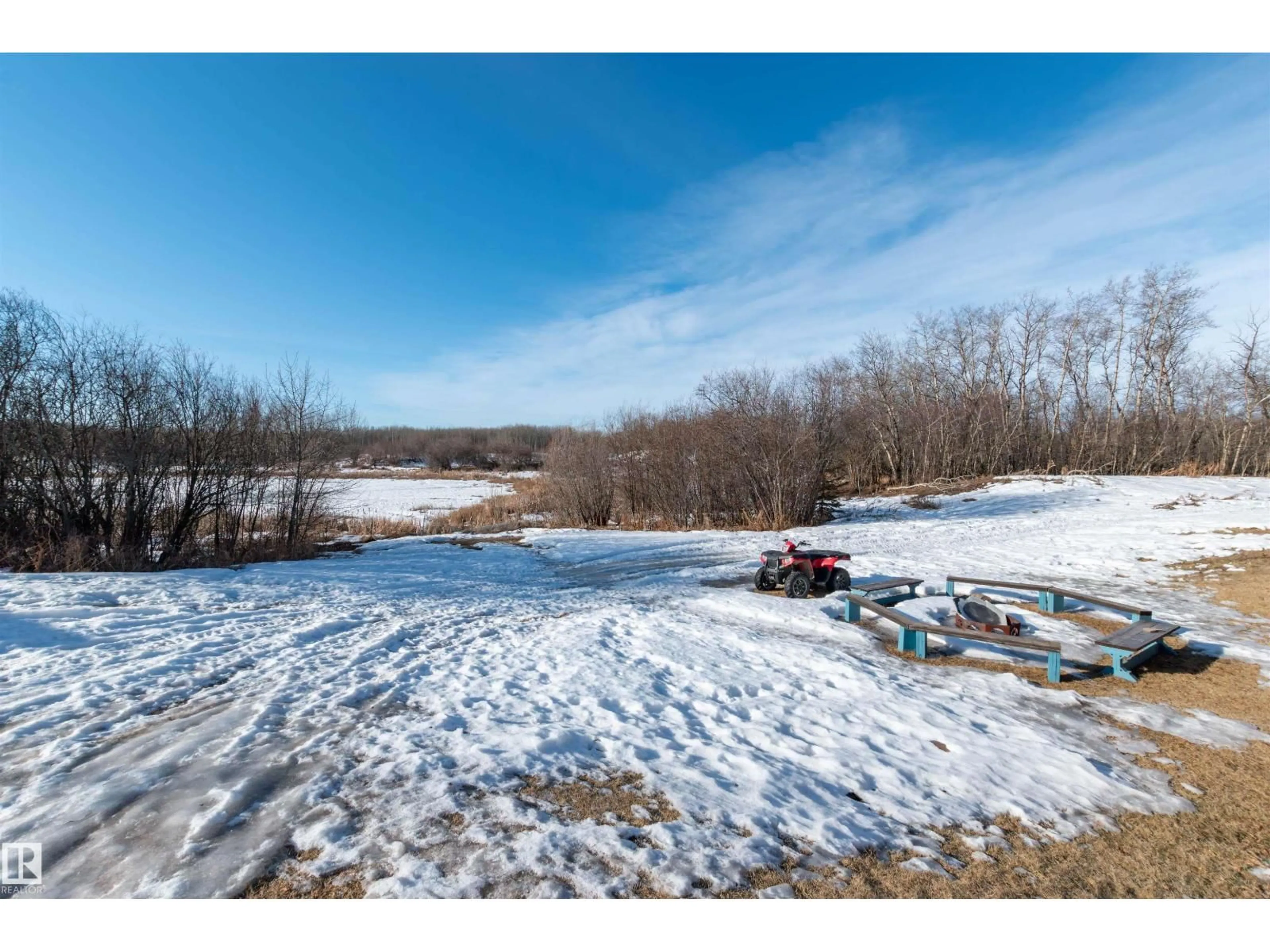A pic from outside/outdoor area/front of a property/back of a property/a pic from drone, water/lake/river/ocean view for 202 - 43 50220 RR, Rural Beaver County Alberta T0B4J0