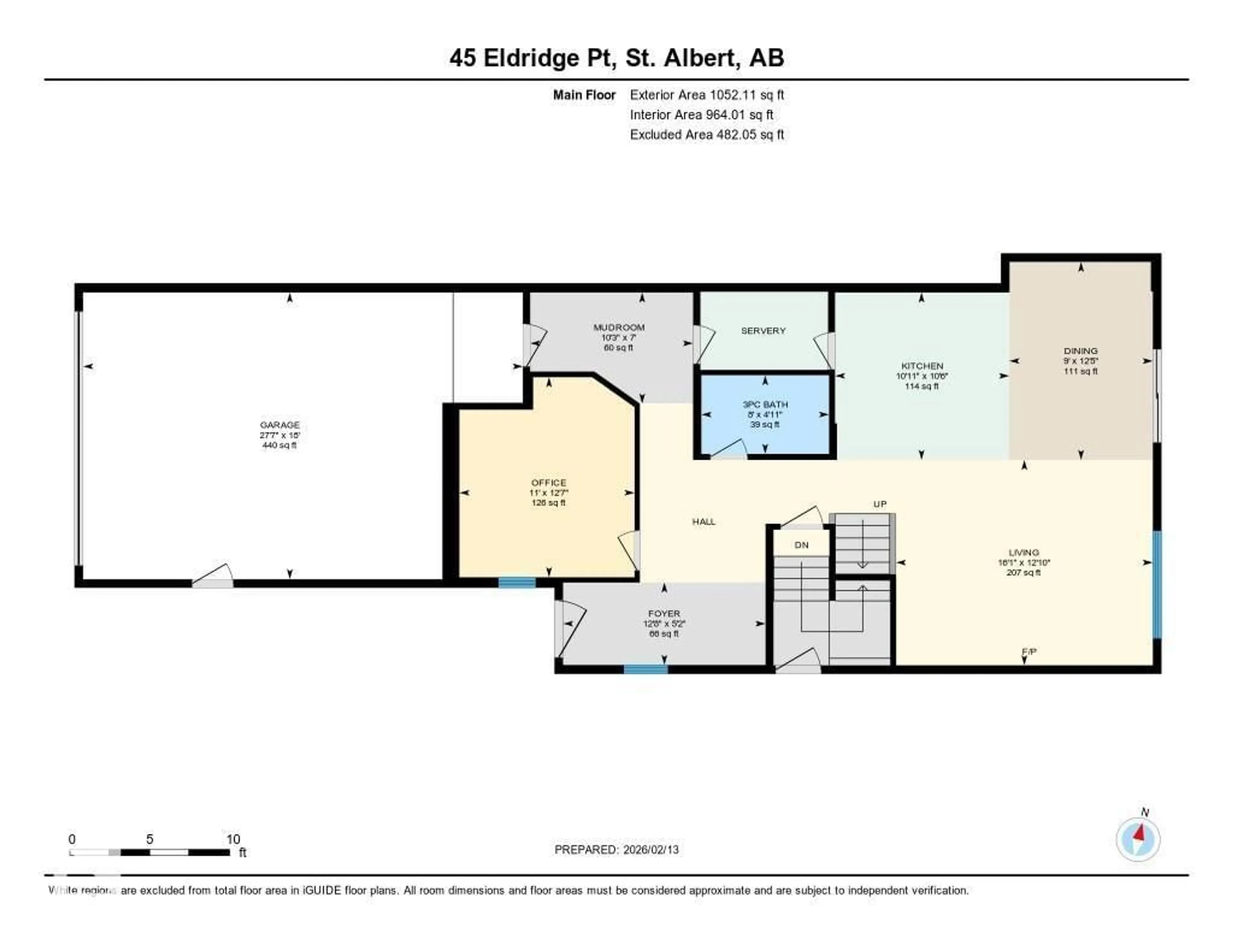 Floor plan for 45 ELDRIDGE PT, St. Albert Alberta T8N8C4