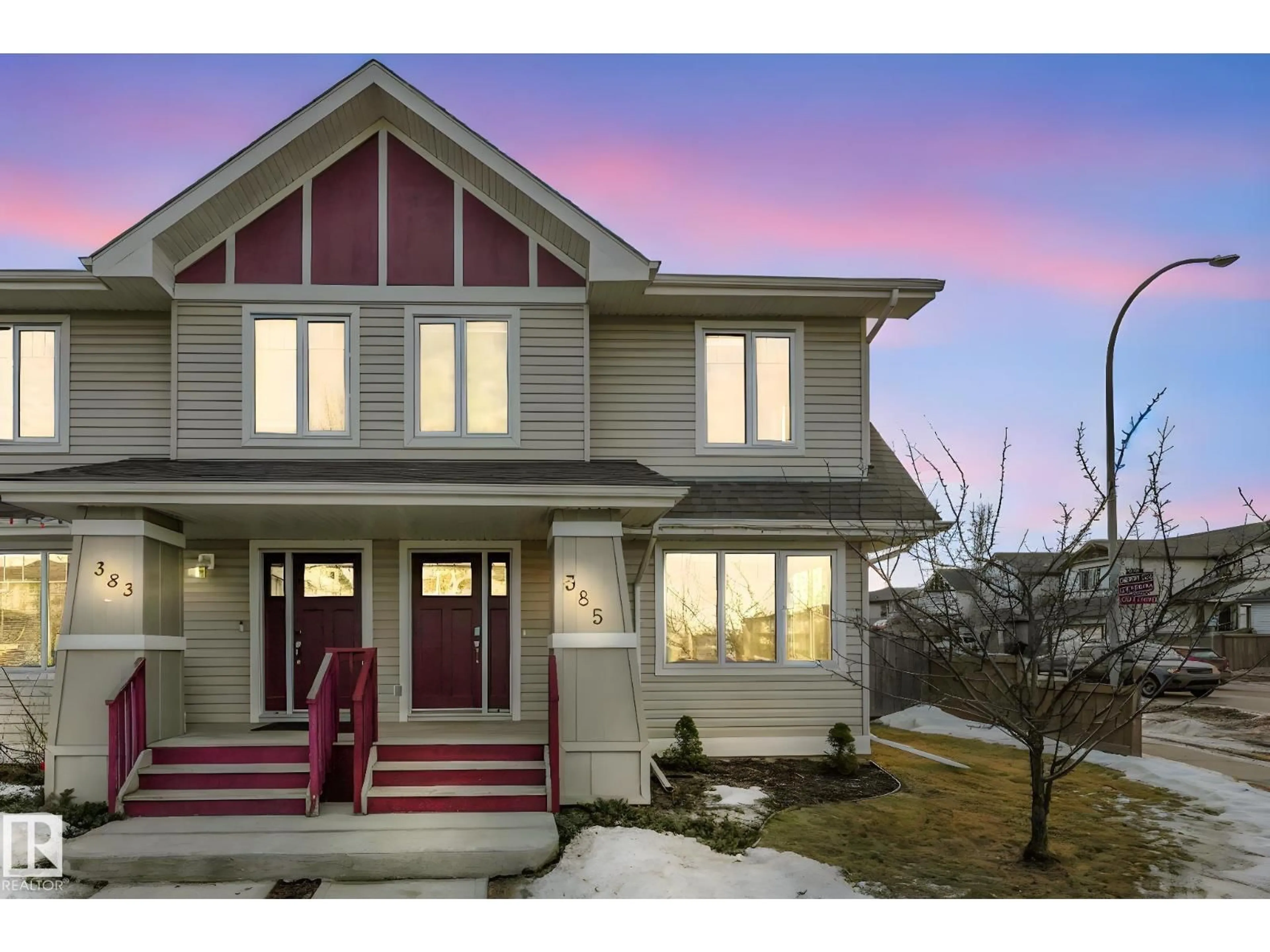 Home with vinyl exterior material, street for 385 SECORD BV, Edmonton Alberta T5T4H4