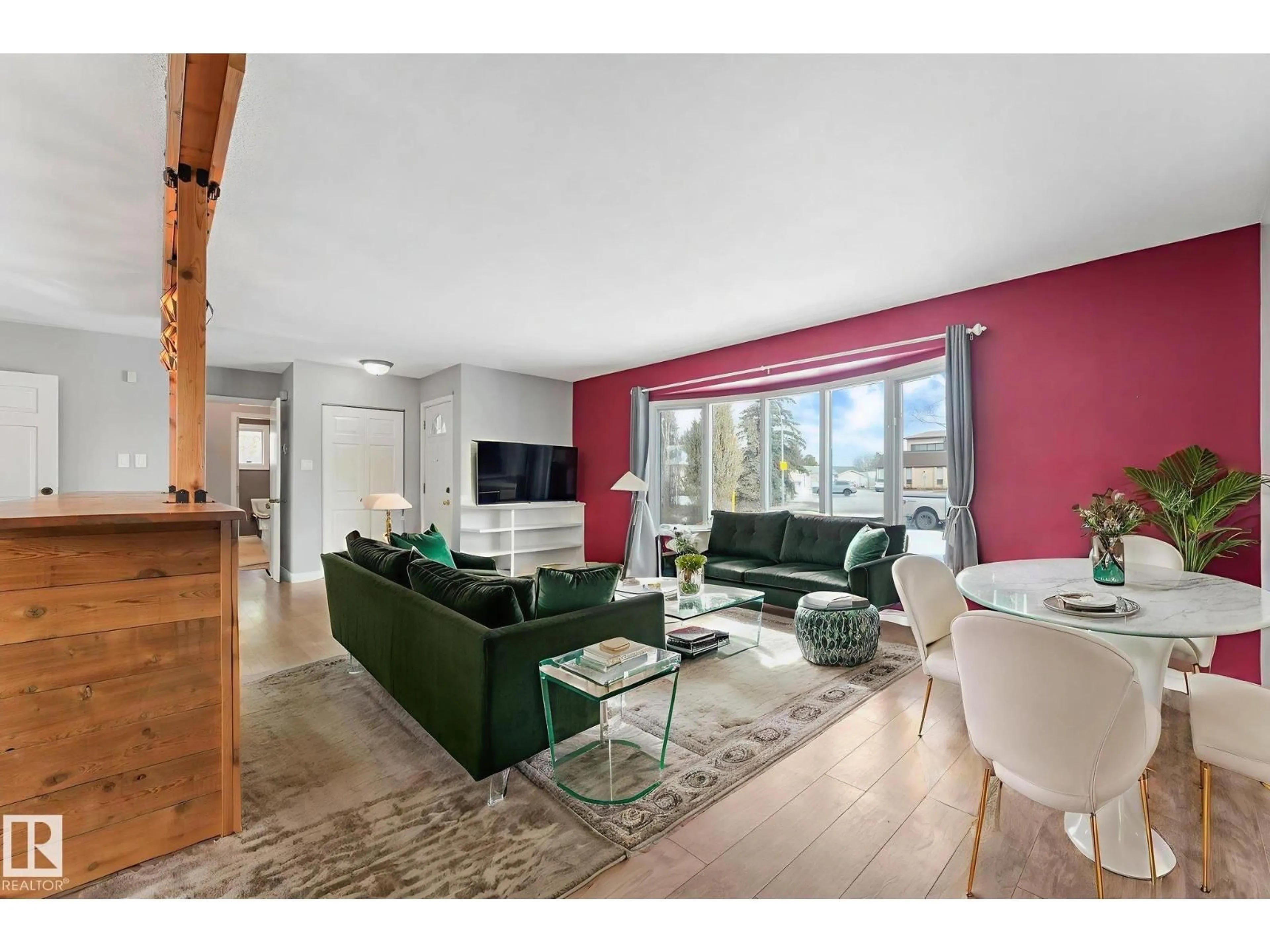 Living room with furniture, unknown for 9007 135 AV NW, Edmonton Alberta T5E1N5