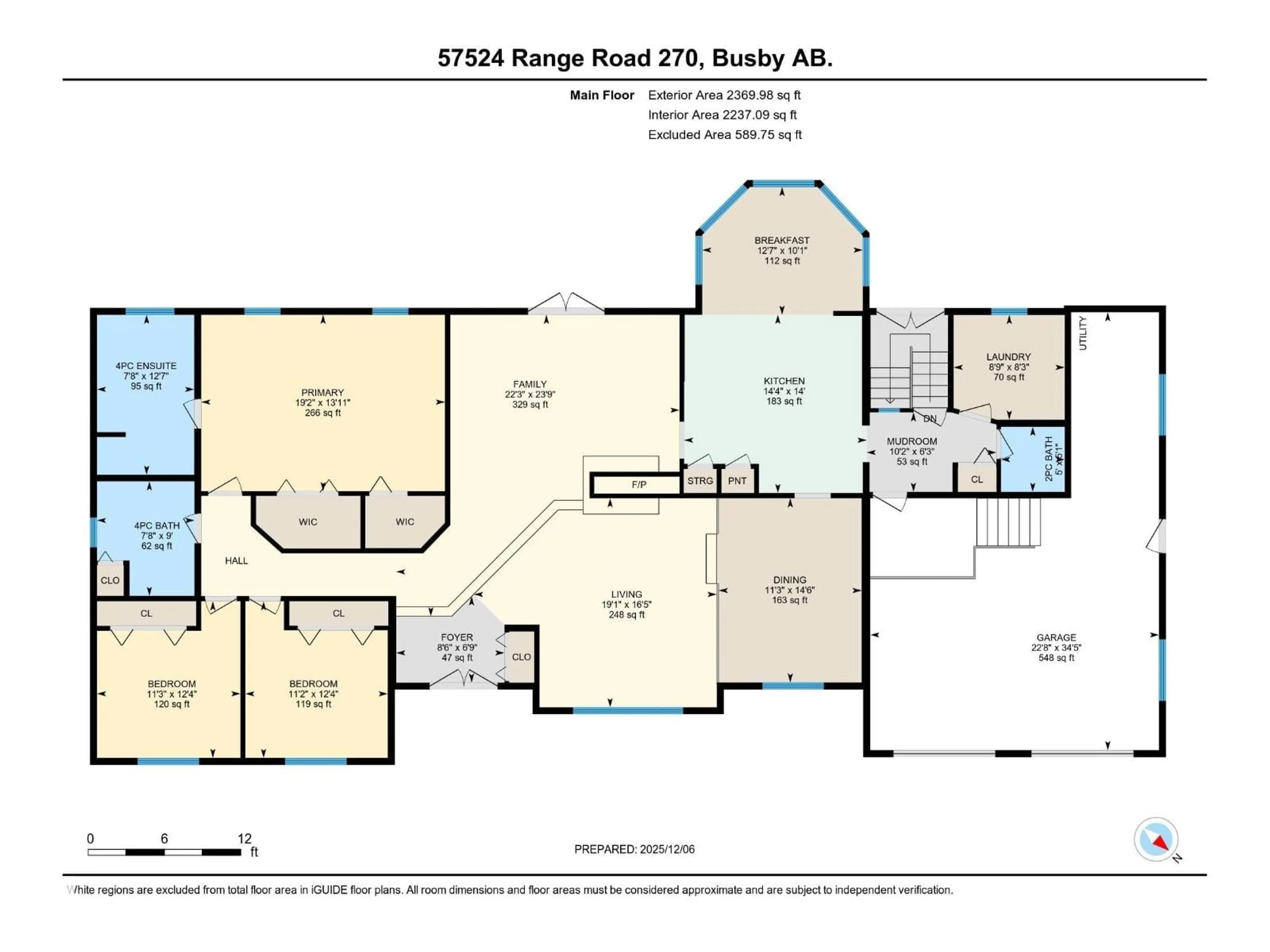 Floor plan for 57524 RANGE ROAD 270, Rural Westlock County Alberta T0G0H0