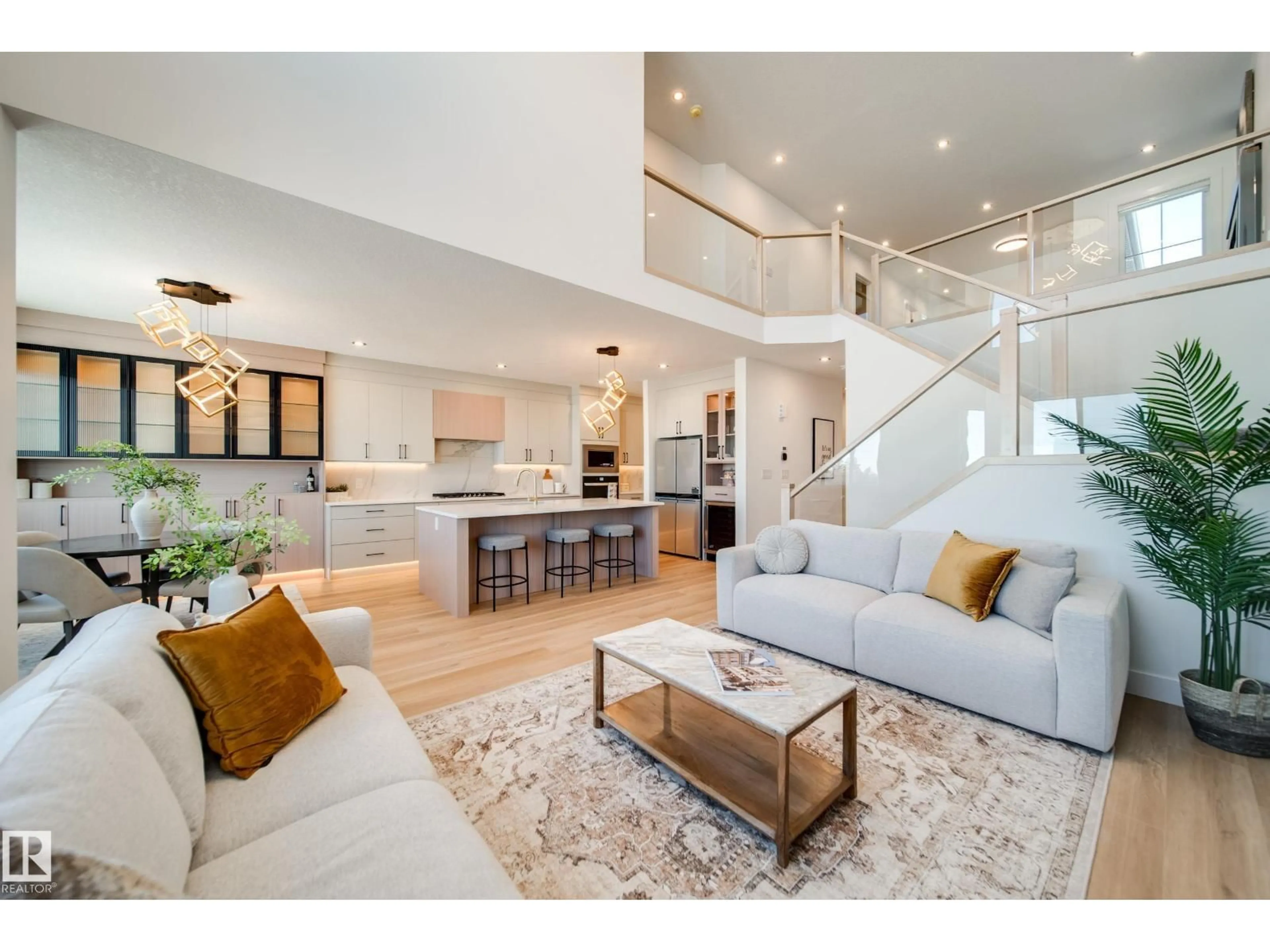 Open concept kitchen, unknown for 141 STARLING WY, Fort Saskatchewan Alberta T8L1R5